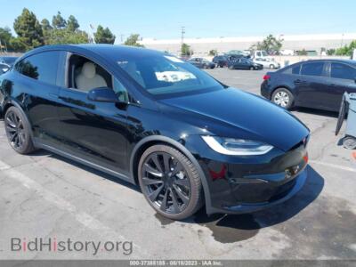 2023 Tesla MODEL X, black — VIN 7SAXCAE53PF383799, IAAI