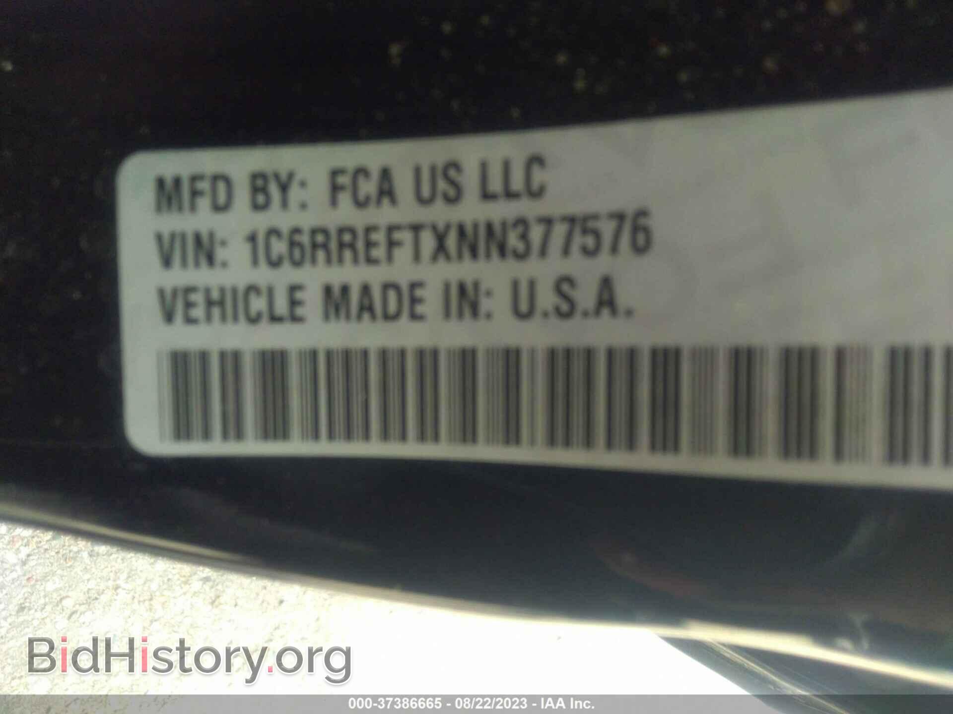 2022 RAM 1500 - VIN: 1C6RREFTXNN377576 - Фото 9