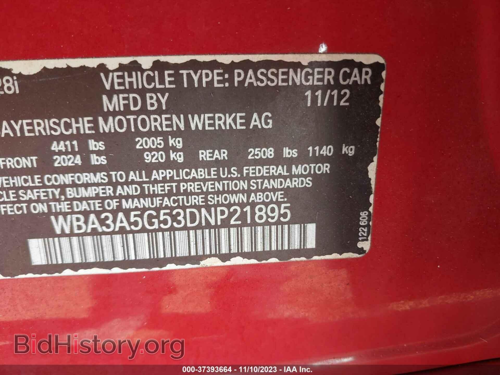 2013 BMW 328I - VIN: WBA3A5G53DNP21895 - Фото 9