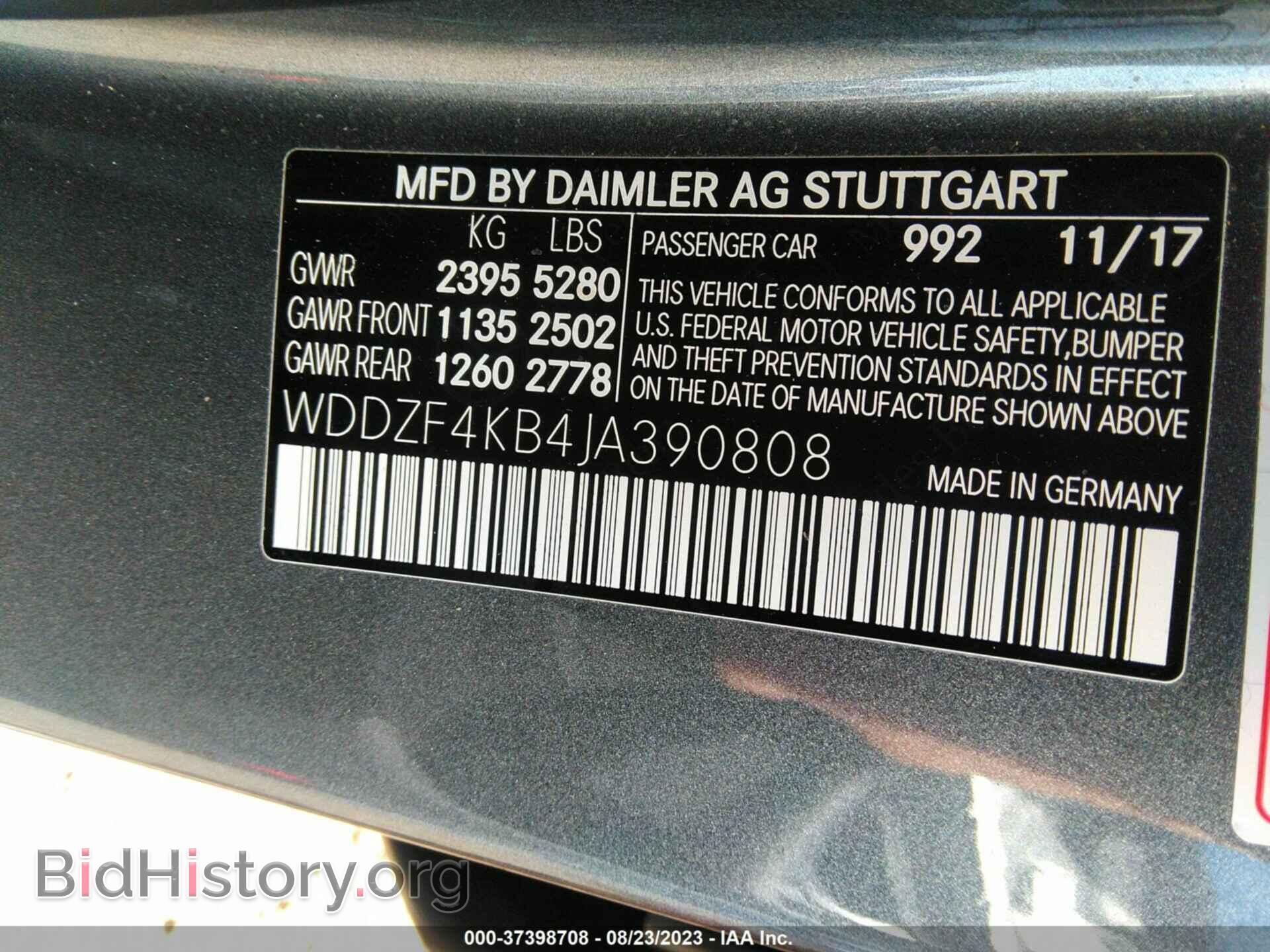 2018 MERCEDES-BENZ E-CLASS - VIN: WDDZF4KB4JA390808 - Фото 9