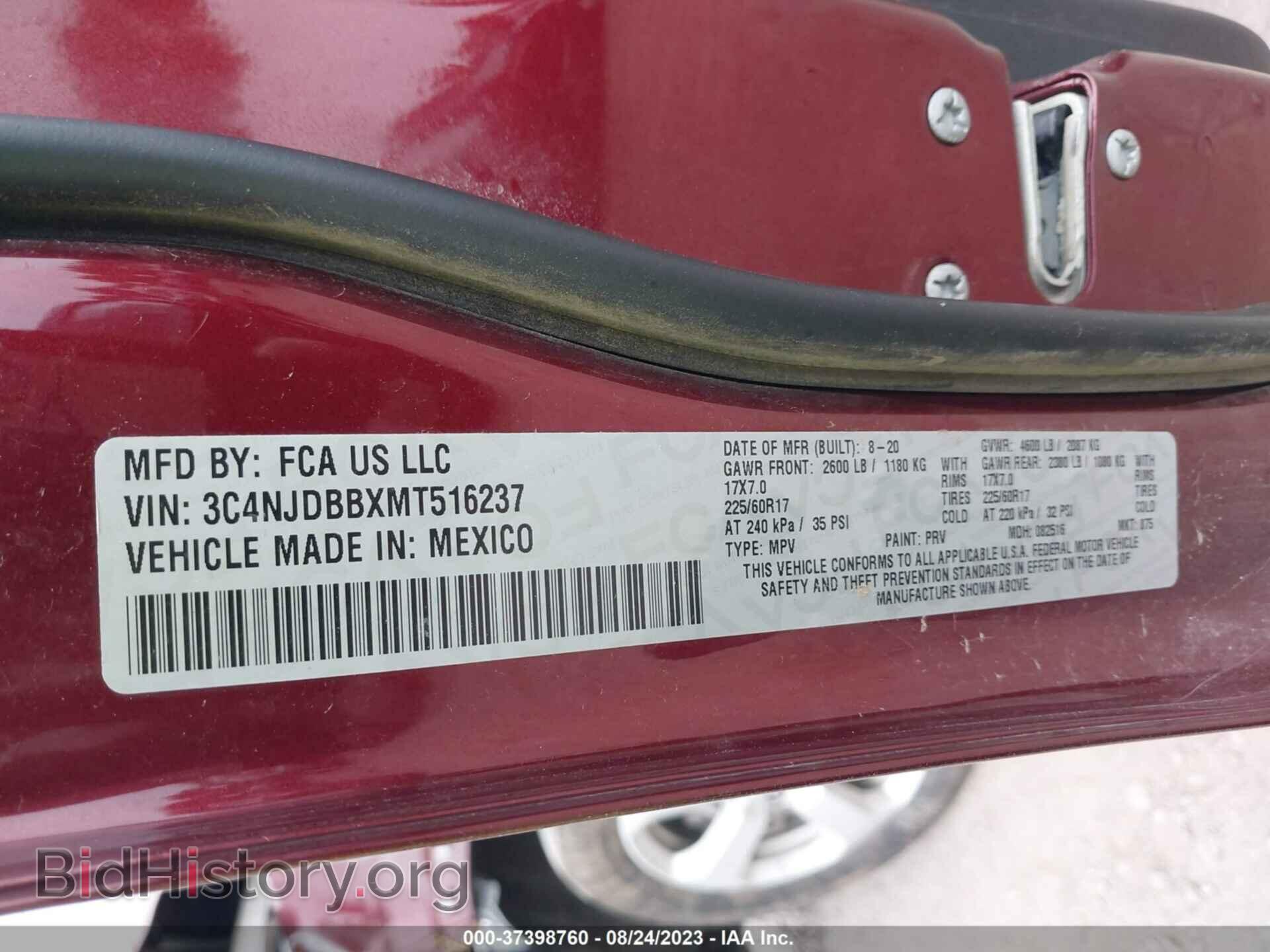2021 JEEP COMPASS - VIN: 3C4NJDBBXMT516237 - Фото 9