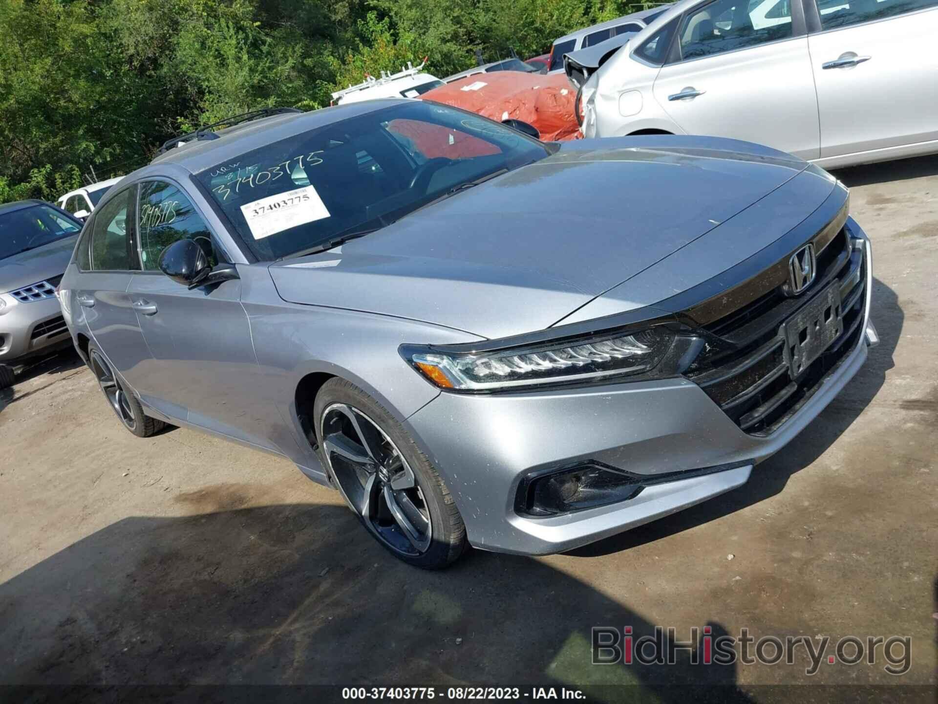 Photo 1HGCV1F30MA081590 - HONDA ACCORD SEDAN 2021