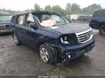 2014 Honda PILOT EX-L, синий — VIN 5FNYF4H79EB047238, IAAI
