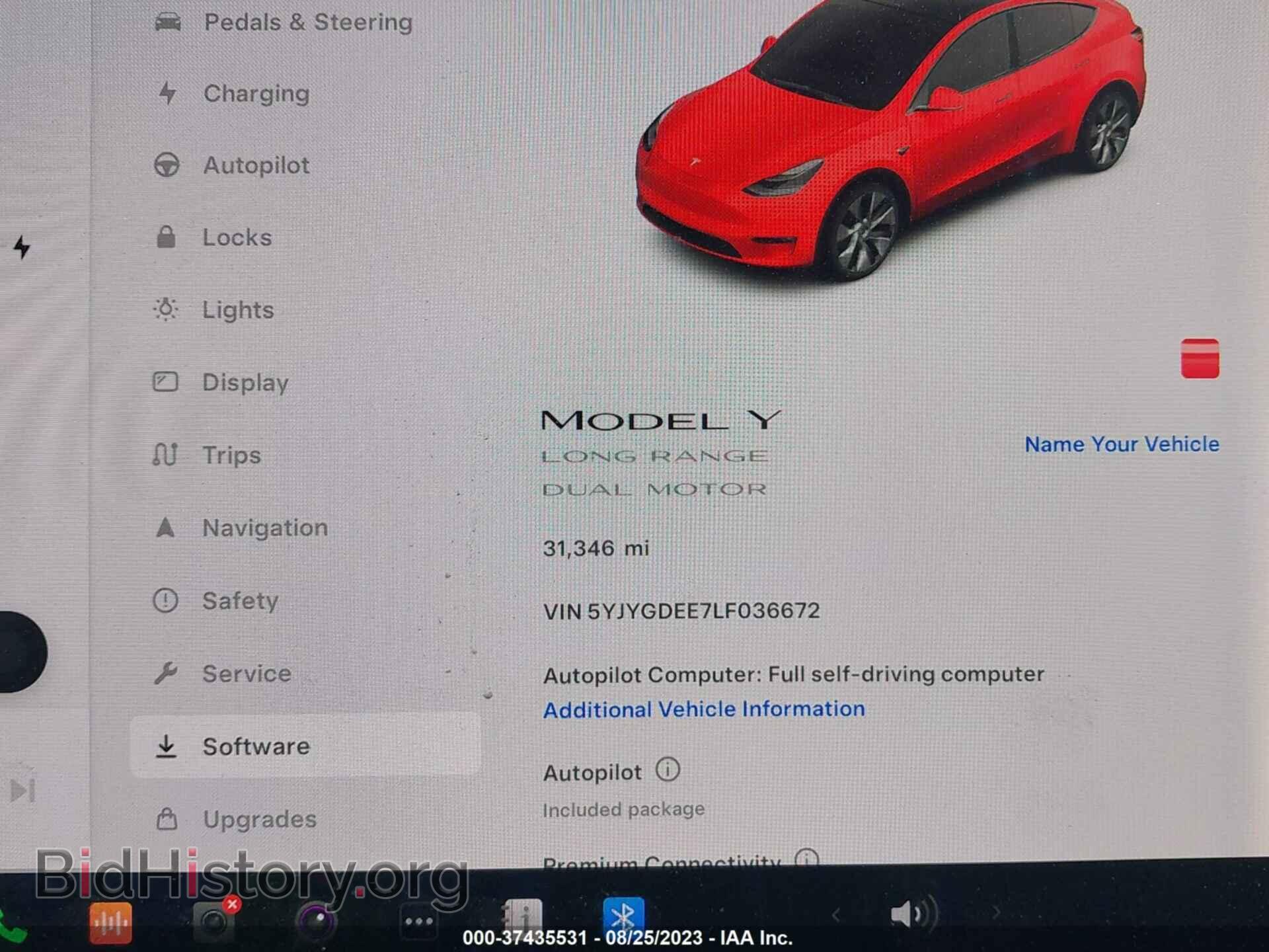 2020 TESLA MODEL Y - VIN: 5YJYGDEE7LF036672 - Photo 7