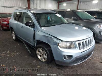 2014 Jeep COMPASS Sport, голубой — VIN 1C4NJCBA1ED593913, IAAI