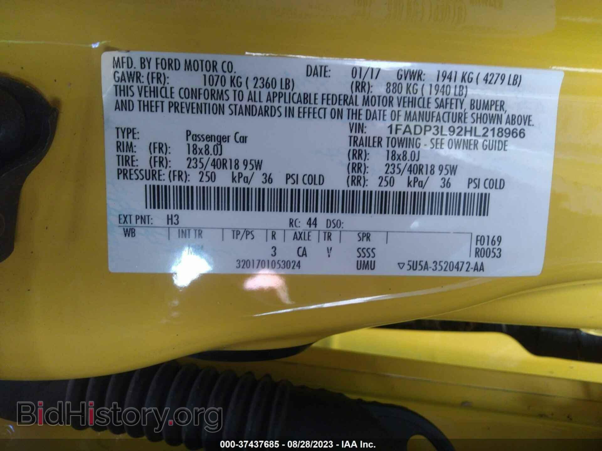 2017 FORD FOCUS - VIN: 1FADP3L92HL218966 - Photo 9