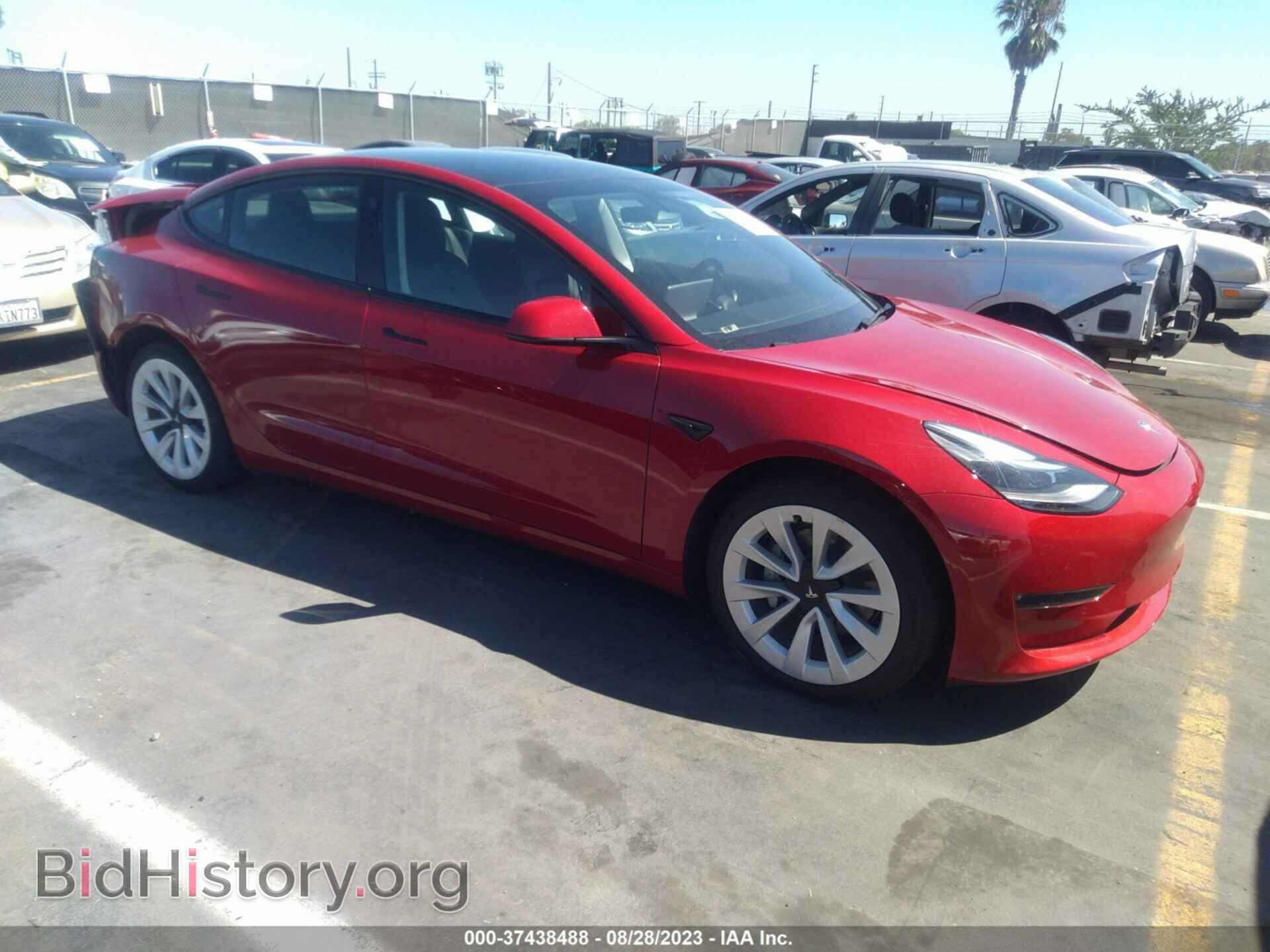 Фотография 5YJ3E1EB8NF126355 - TESLA MODEL 3 2022