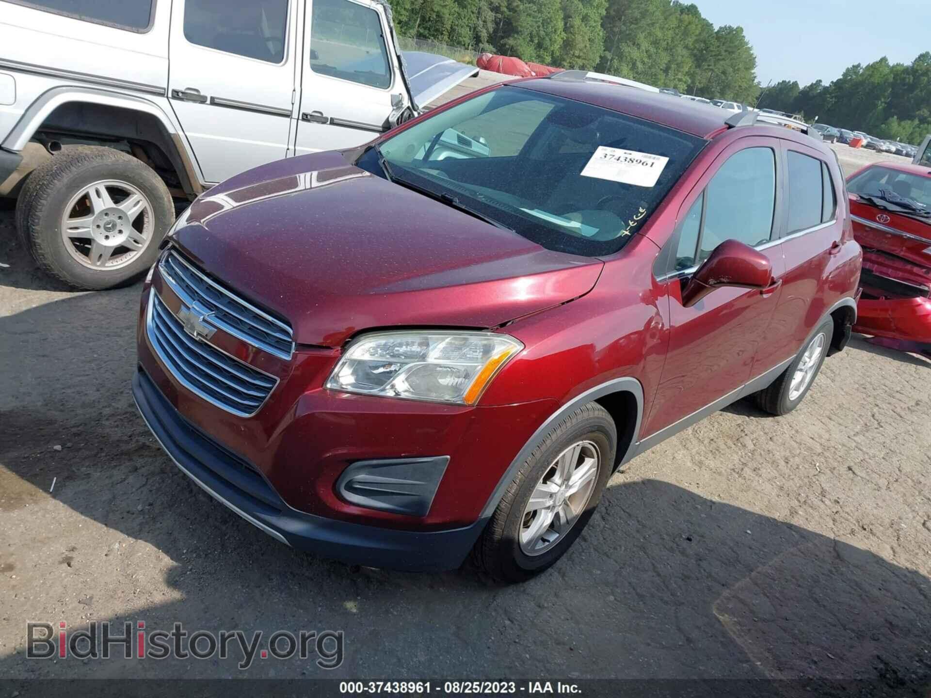 2016 CHEVROLET TRAX - VIN: 3GNCJLSBXGL180134 - Фото 2