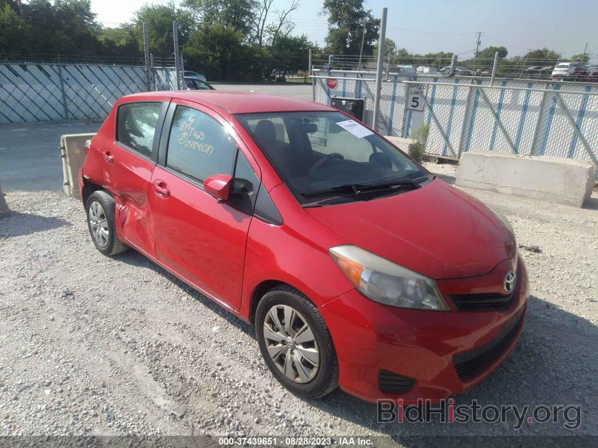 Photo JTDKTUD33CD505300 - TOYOTA YARIS 2012