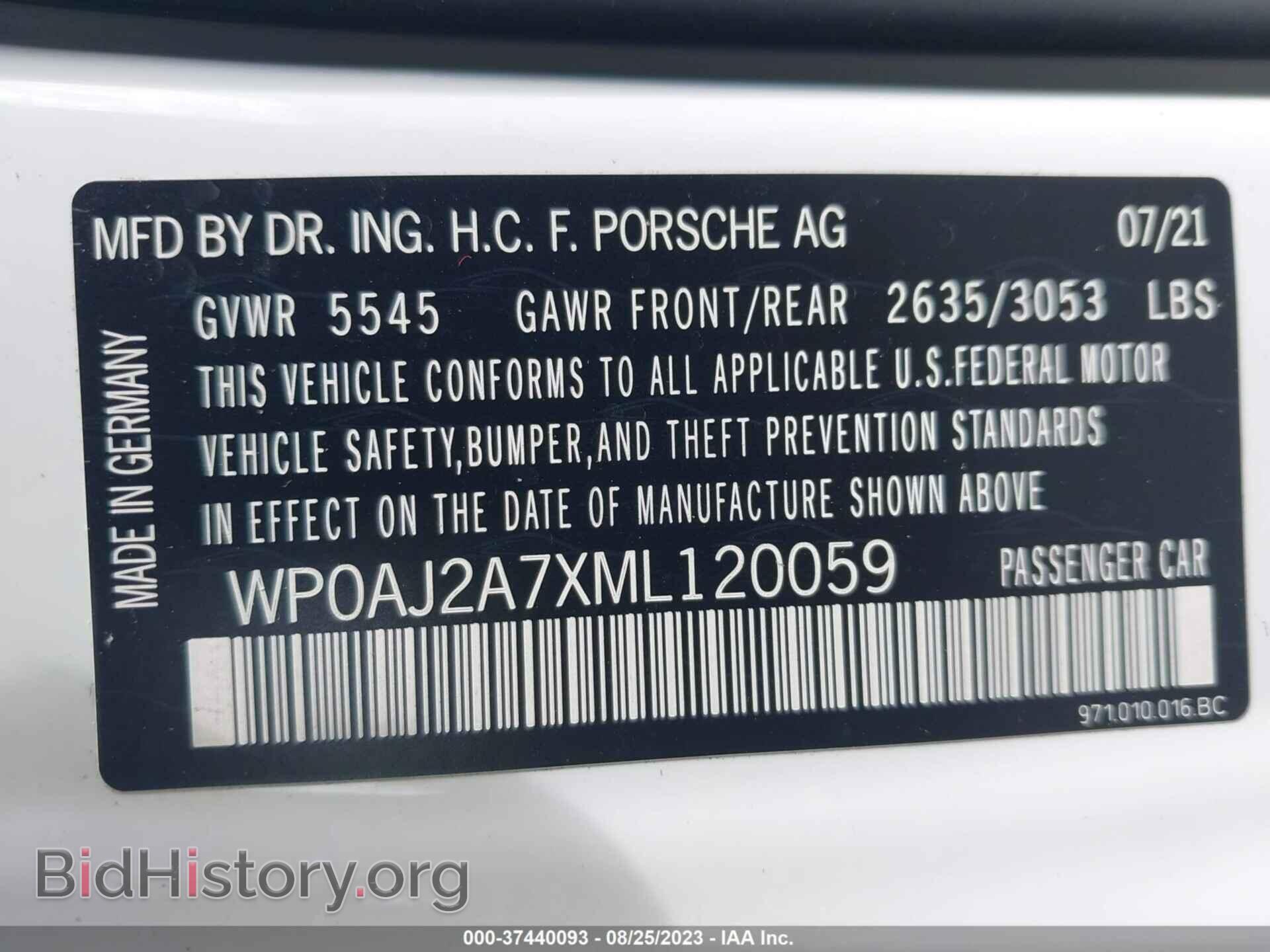 2021 PORSCHE PANAMERA - VIN: WP0AJ2A7XML120059 - Photo 9