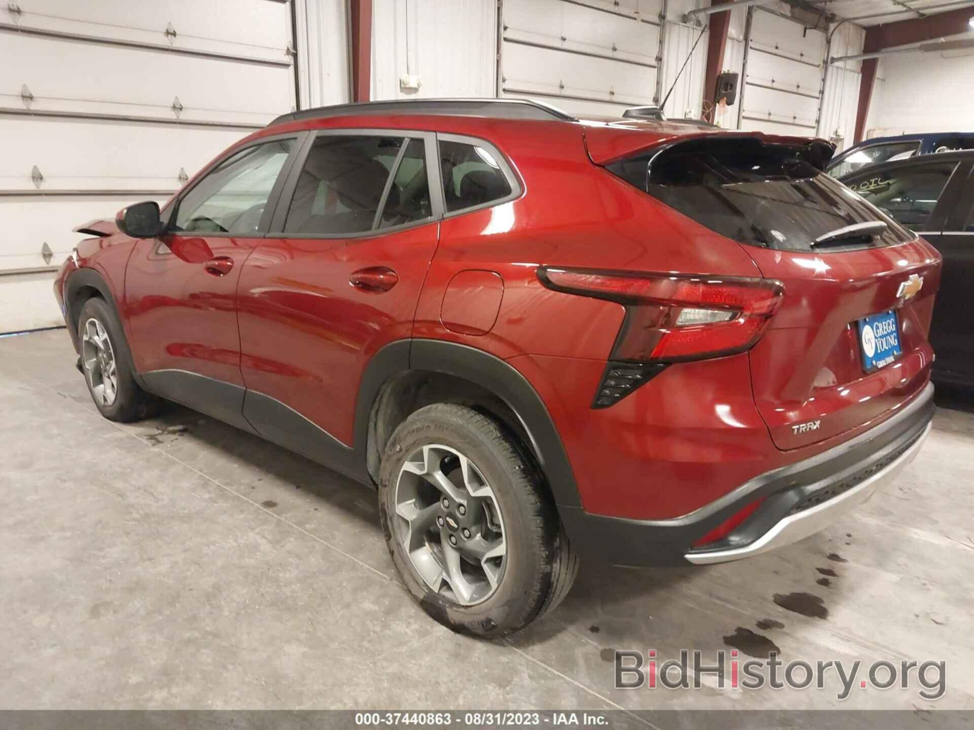 Report KL77LHE24RC007475 CHEVROLET TRAX 2024 Red Gasoline price and