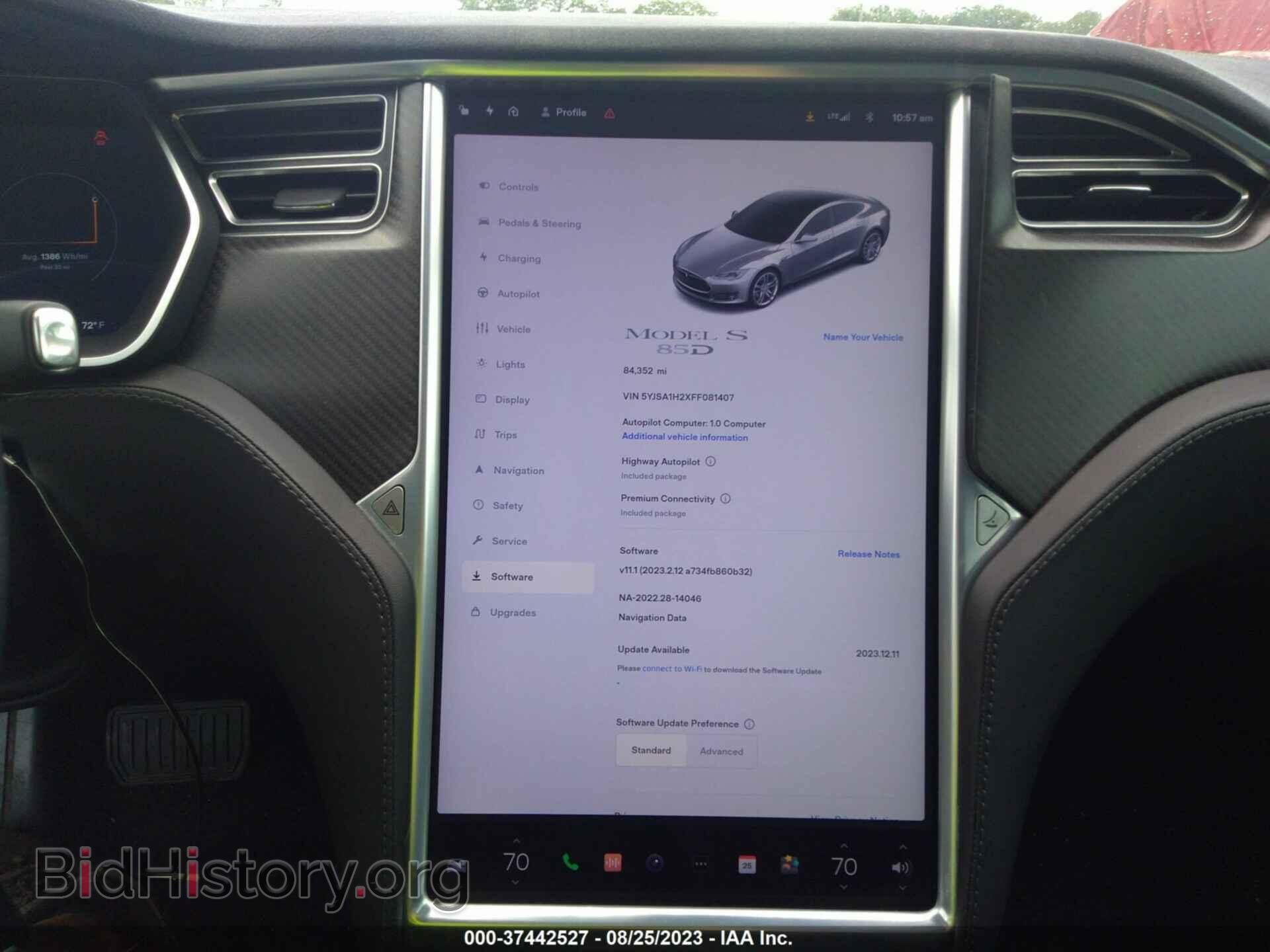 2015 TESLA MODEL S - VIN: 5YJSA1H2XFF081407 - Photo 17