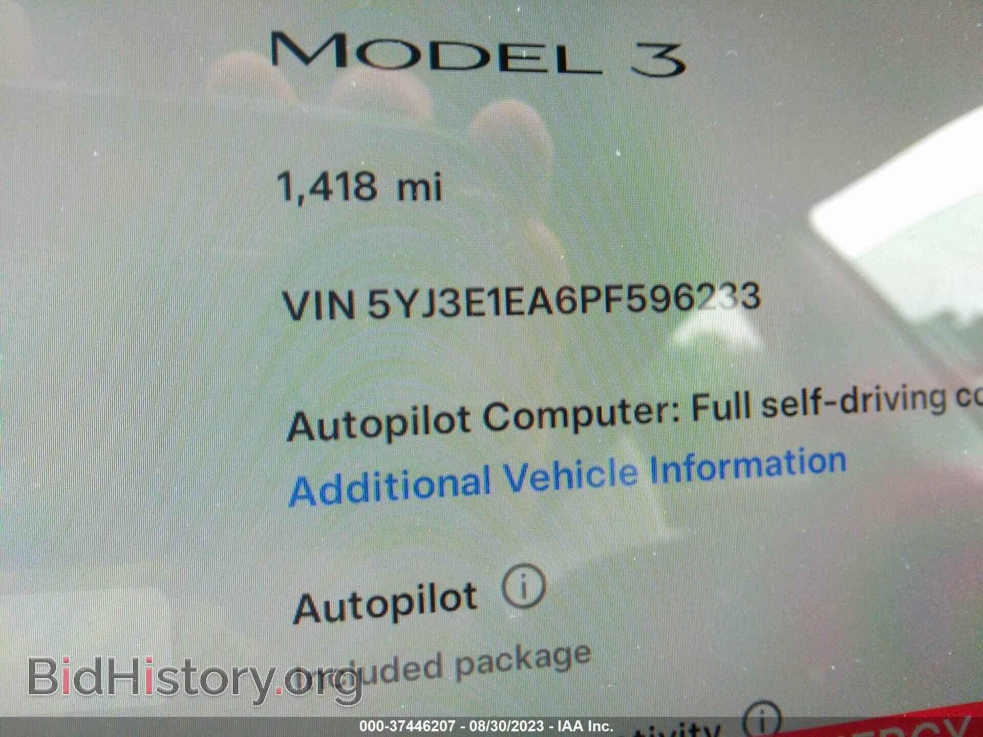 2023 TESLA MODEL 3 - VIN: 5YJ3E1EA6PF596233 - Фото 7