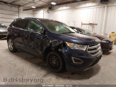 2016 Ford EDGE Titanium, синий — VIN 2FMPK3K95GBB92543, IAAI