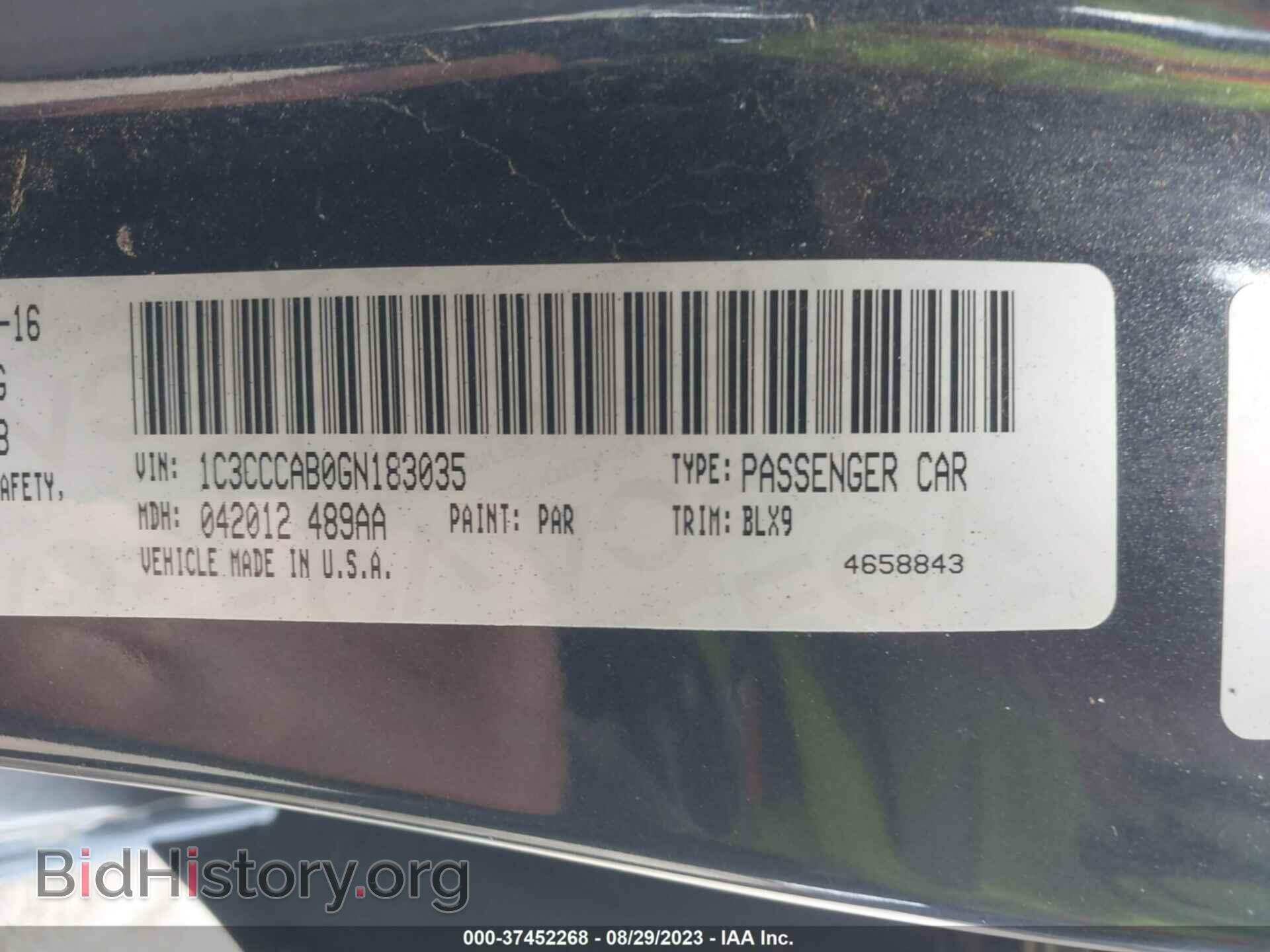 2016 CHRYSLER 200 - VIN: 1C3CCCAB0GN183035 - Photo 9