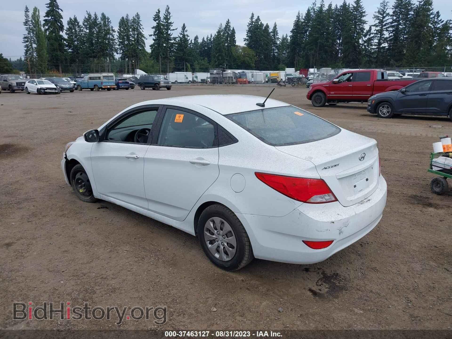 2016 HYUNDAI ACCENT - VIN: KMHCT4AE8GU016211 - Фото 3