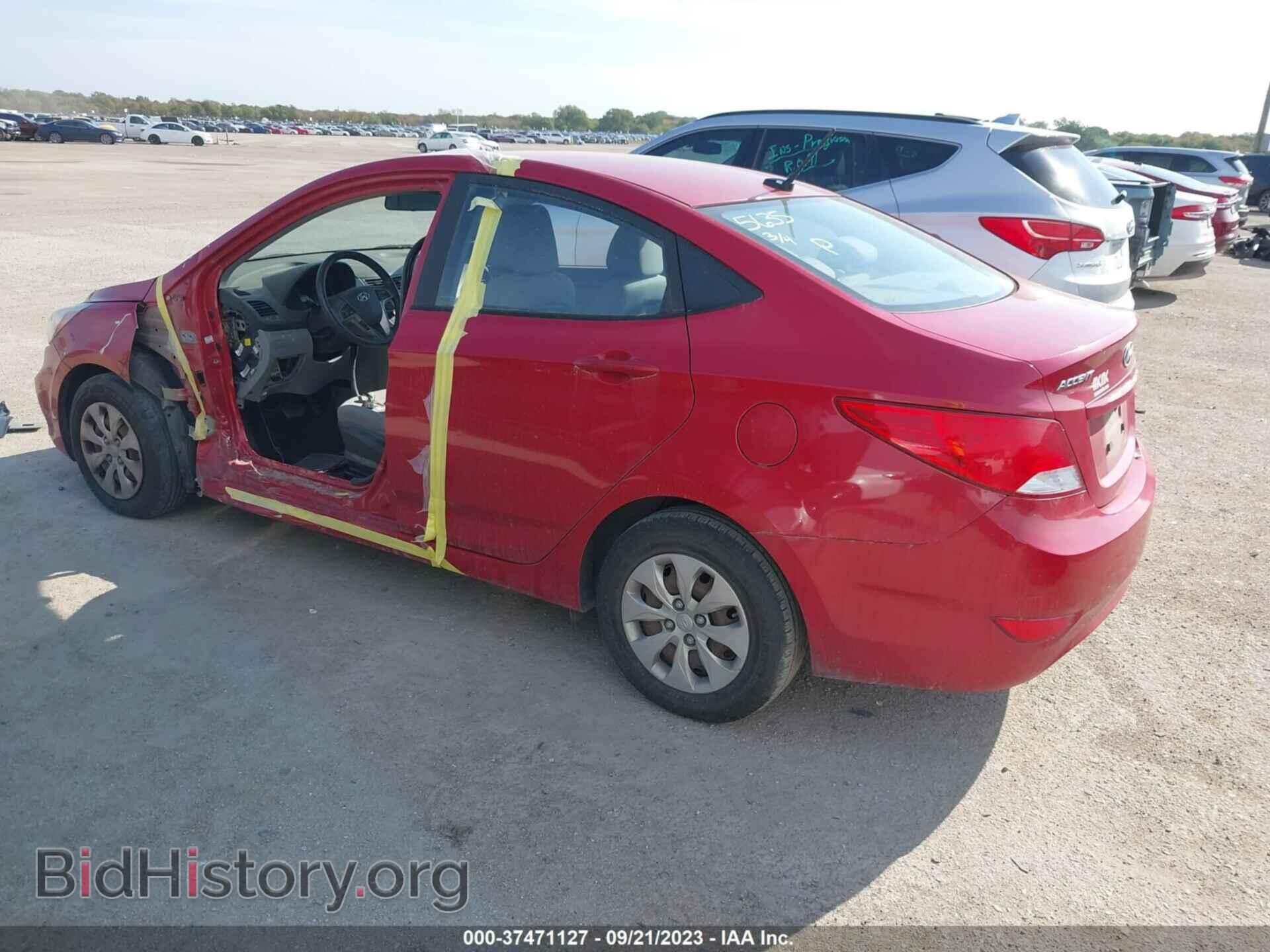 2016 HYUNDAI ACCENT - VIN: KMHCT4AE3GU078227 - Фото 3