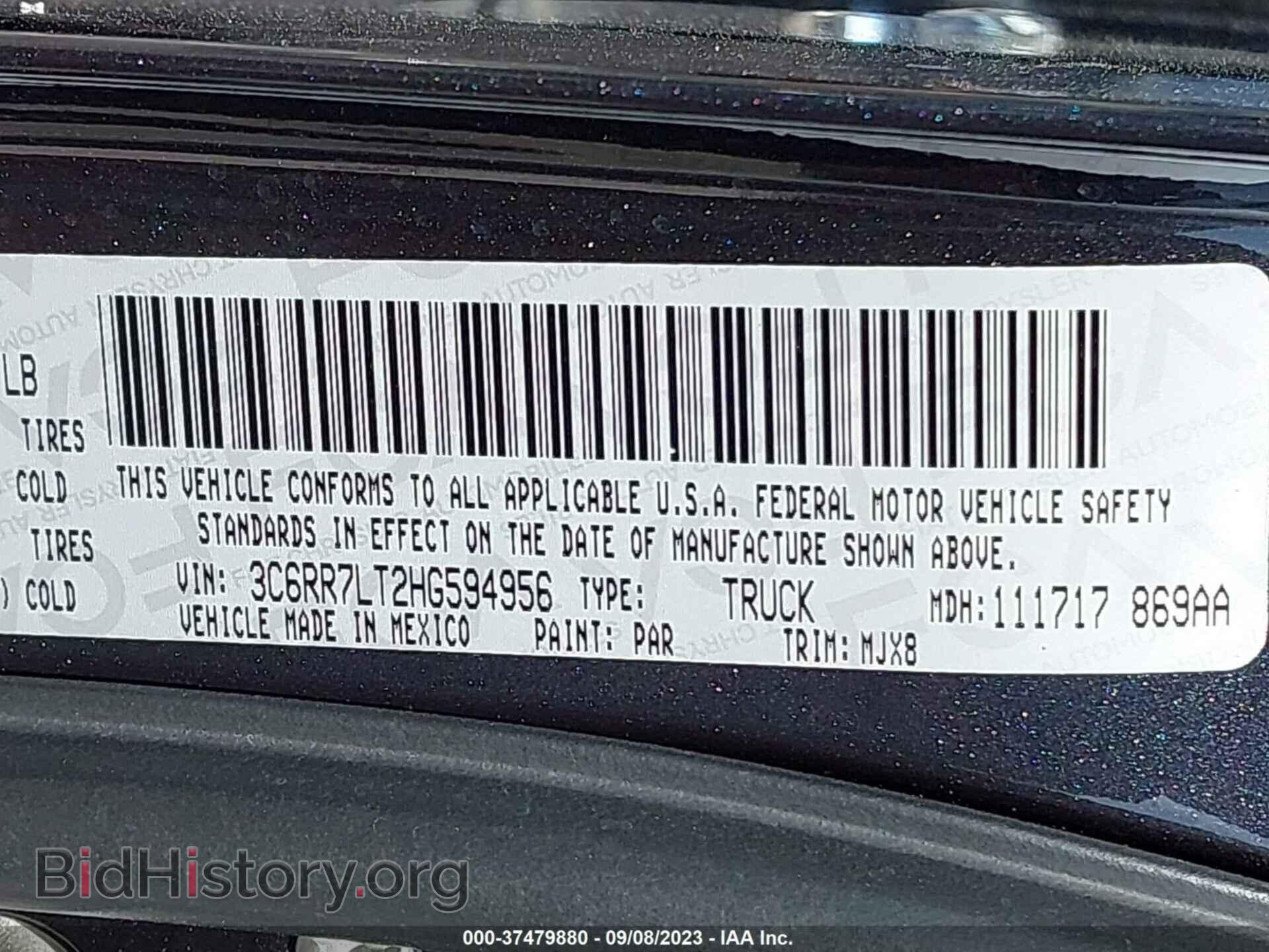 2017 RAM 1500 - VIN: 3C6RR7LT2HG594956 - Photo 9