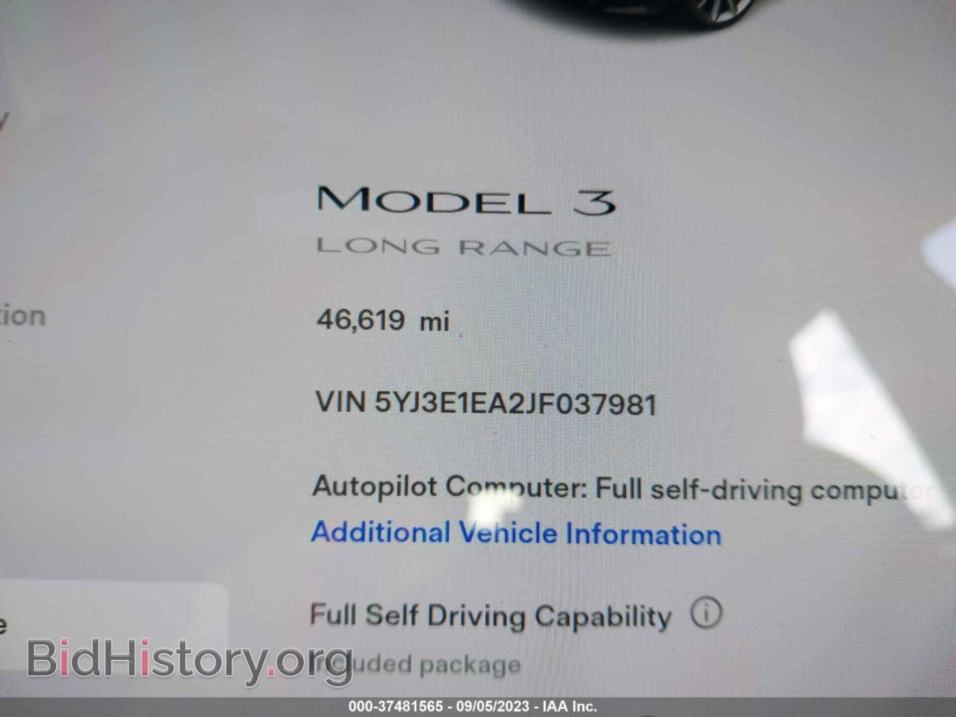2018 TESLA MODEL 3 - VIN: 5YJ3E1EA2JF037981 - Фото 7