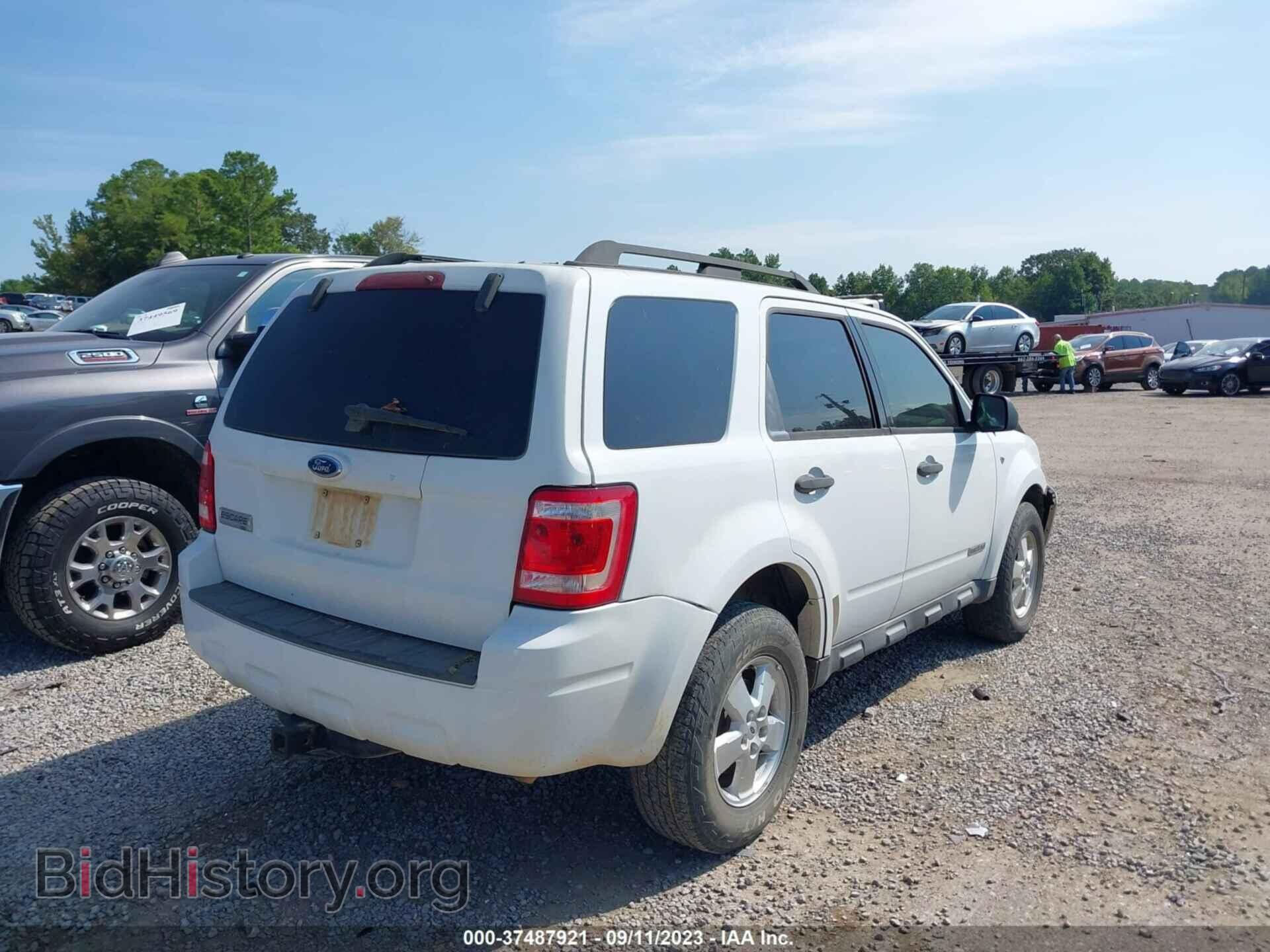 2008 FORD ESCAPE - VIN: 1FMCU03108KB06644 - Фото 4