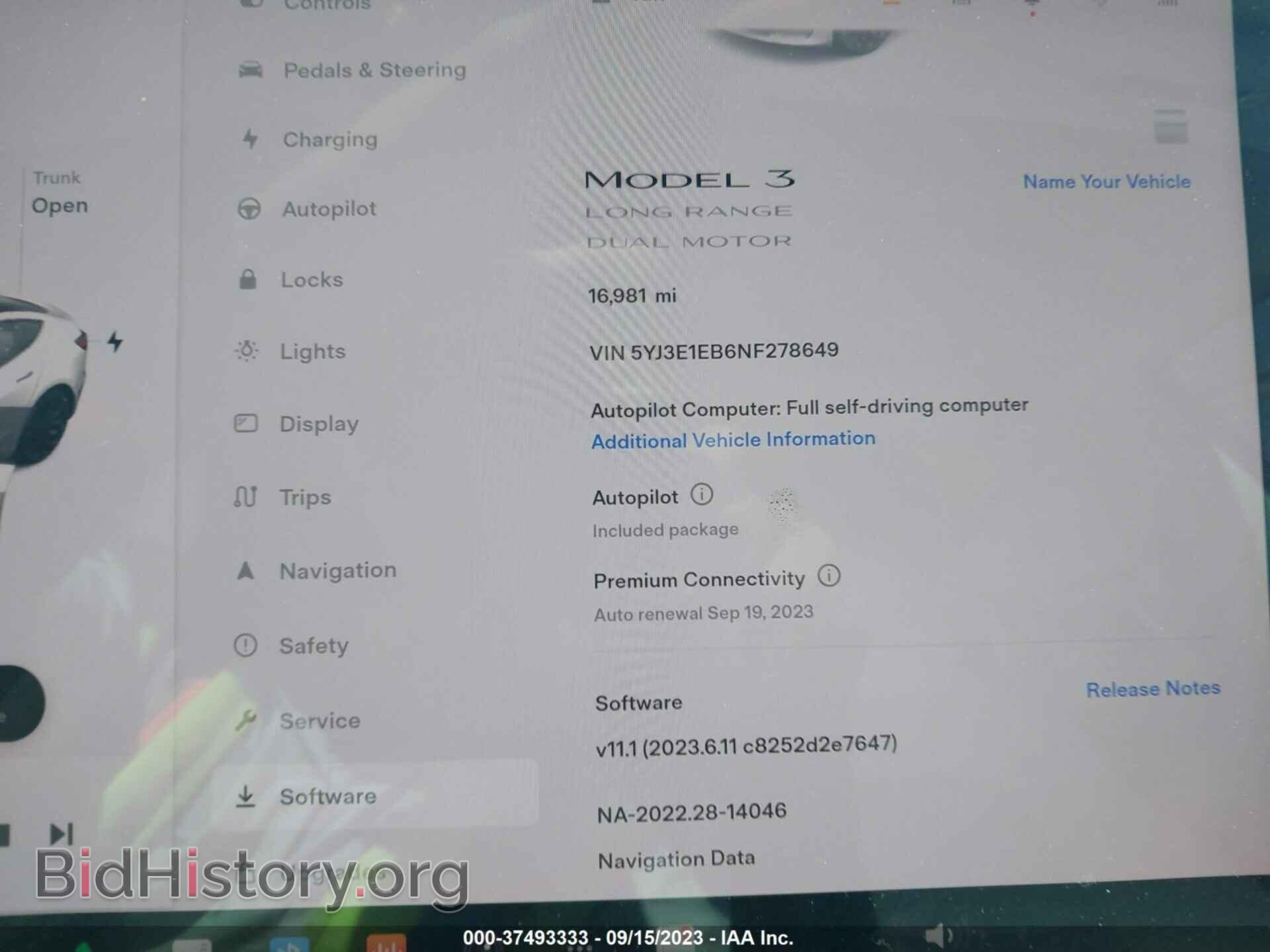 2022 TESLA MODEL 3 - VIN: 5YJ3E1EB6NF278649 - Photo 7
