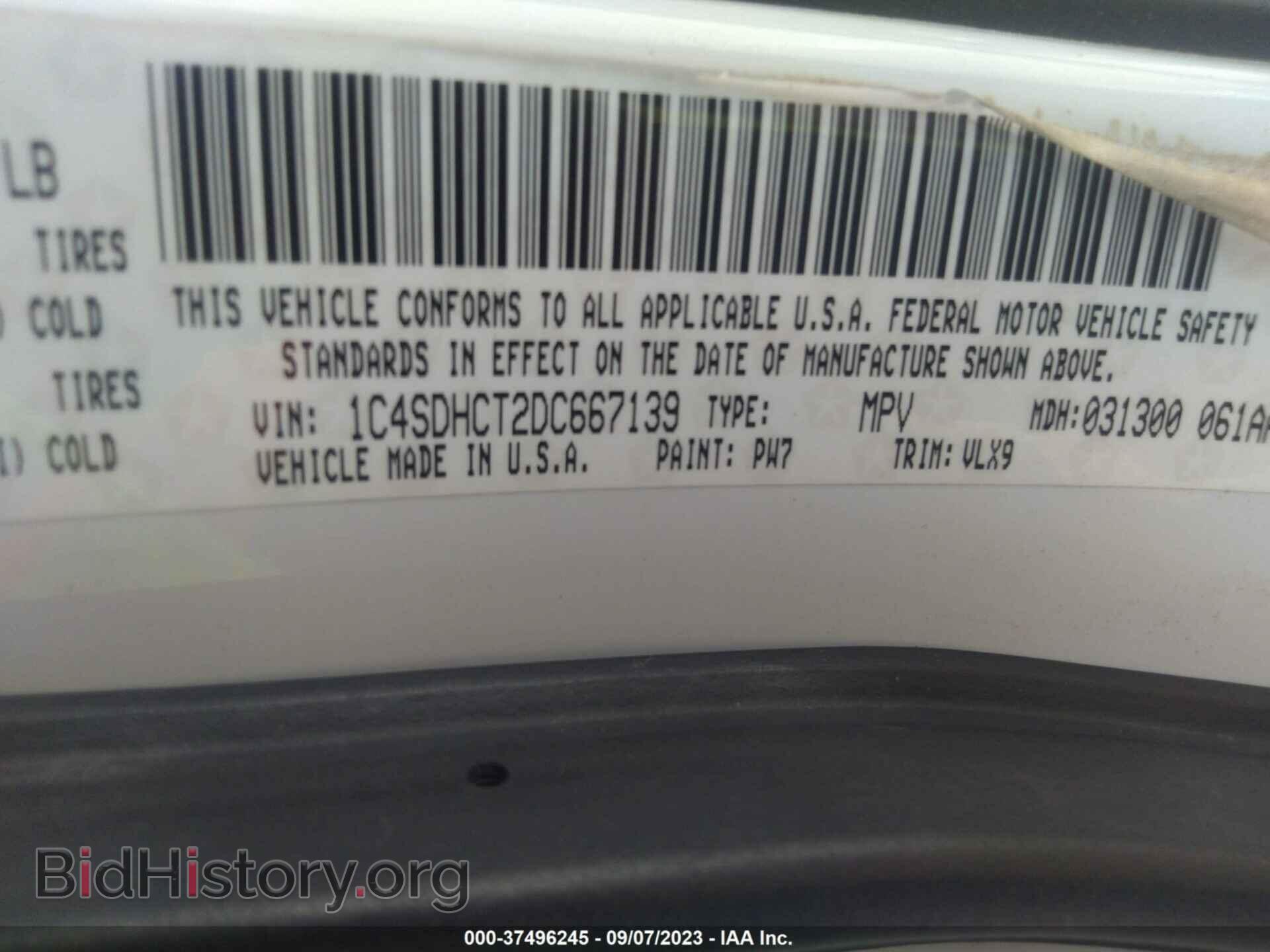 2013 DODGE DURANGO - VIN: 1C4SDHCT2DC667139 - Фото 9