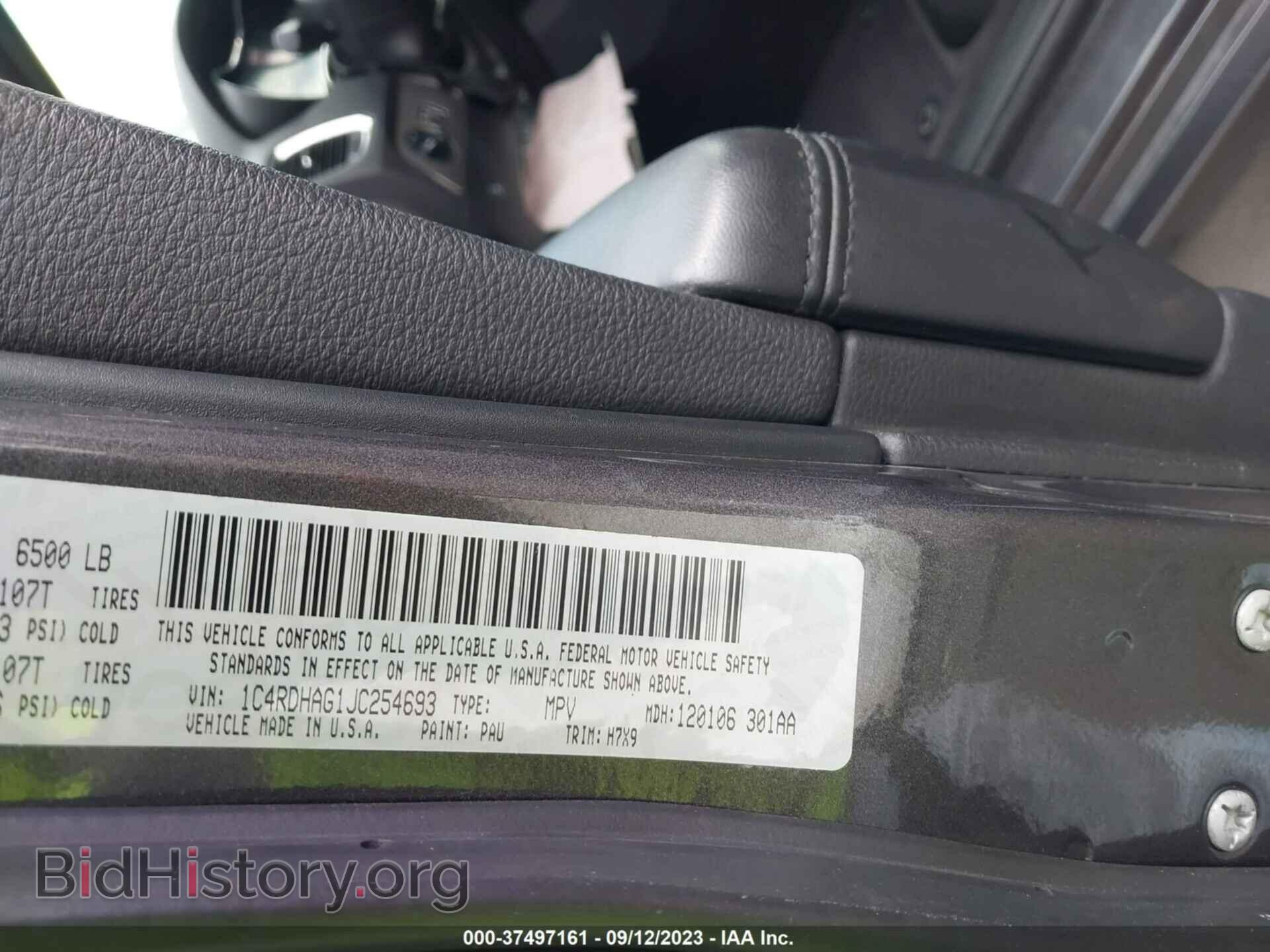 2018 DODGE DURANGO - VIN: 1C4RDHAG1JC254693 - Photo 9