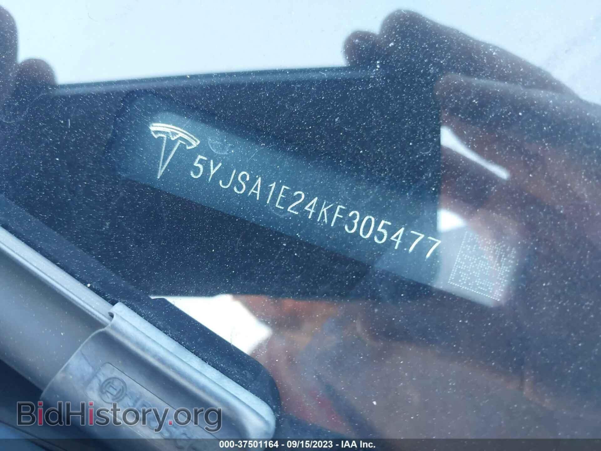 2019 TESLA MODEL S - VIN: 5YJSA1E24KF305477 - Фото 9
