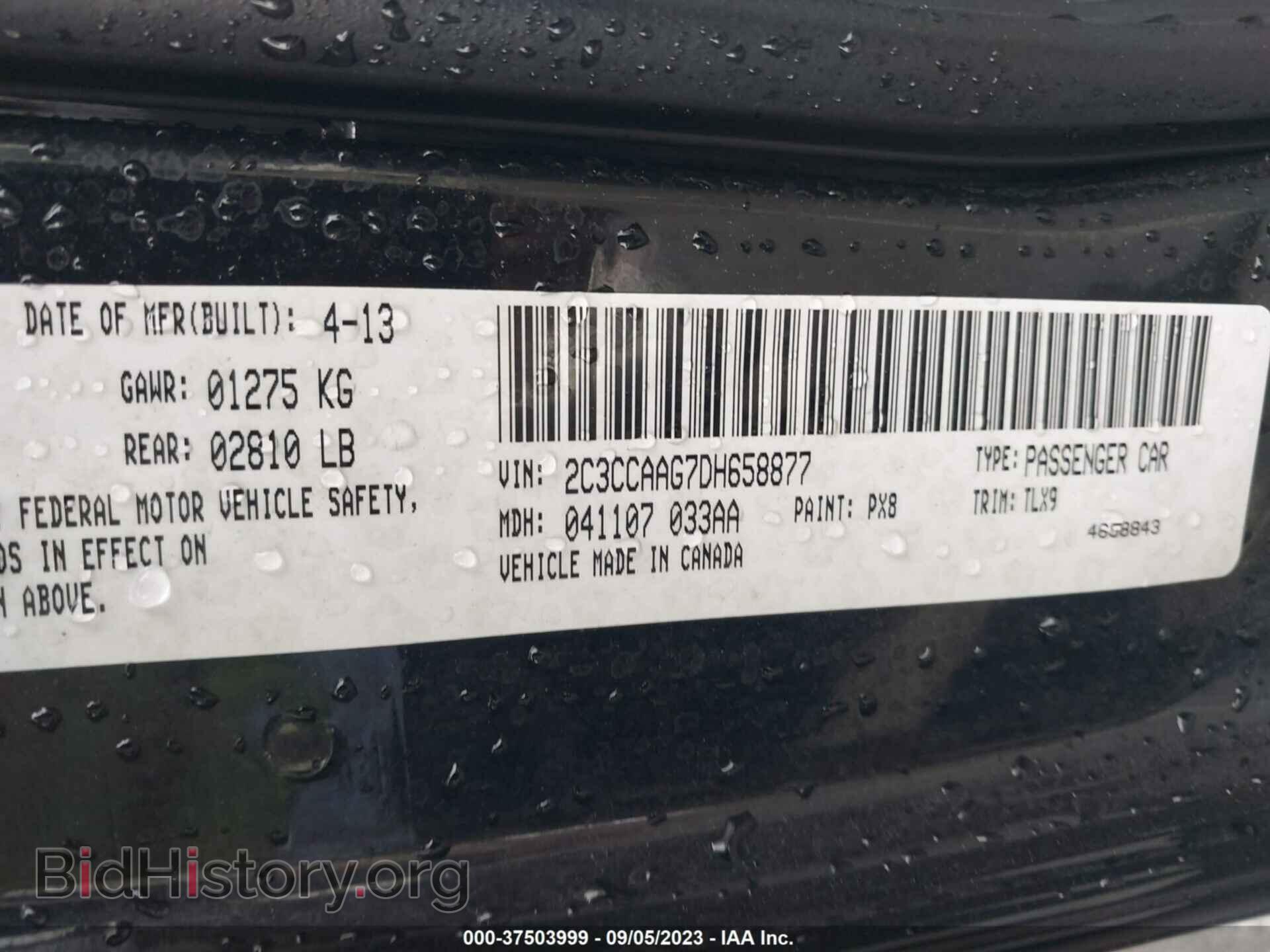 2013 CHRYSLER 300 - VIN: 2C3CCAAG7DH658877 - Photo 9