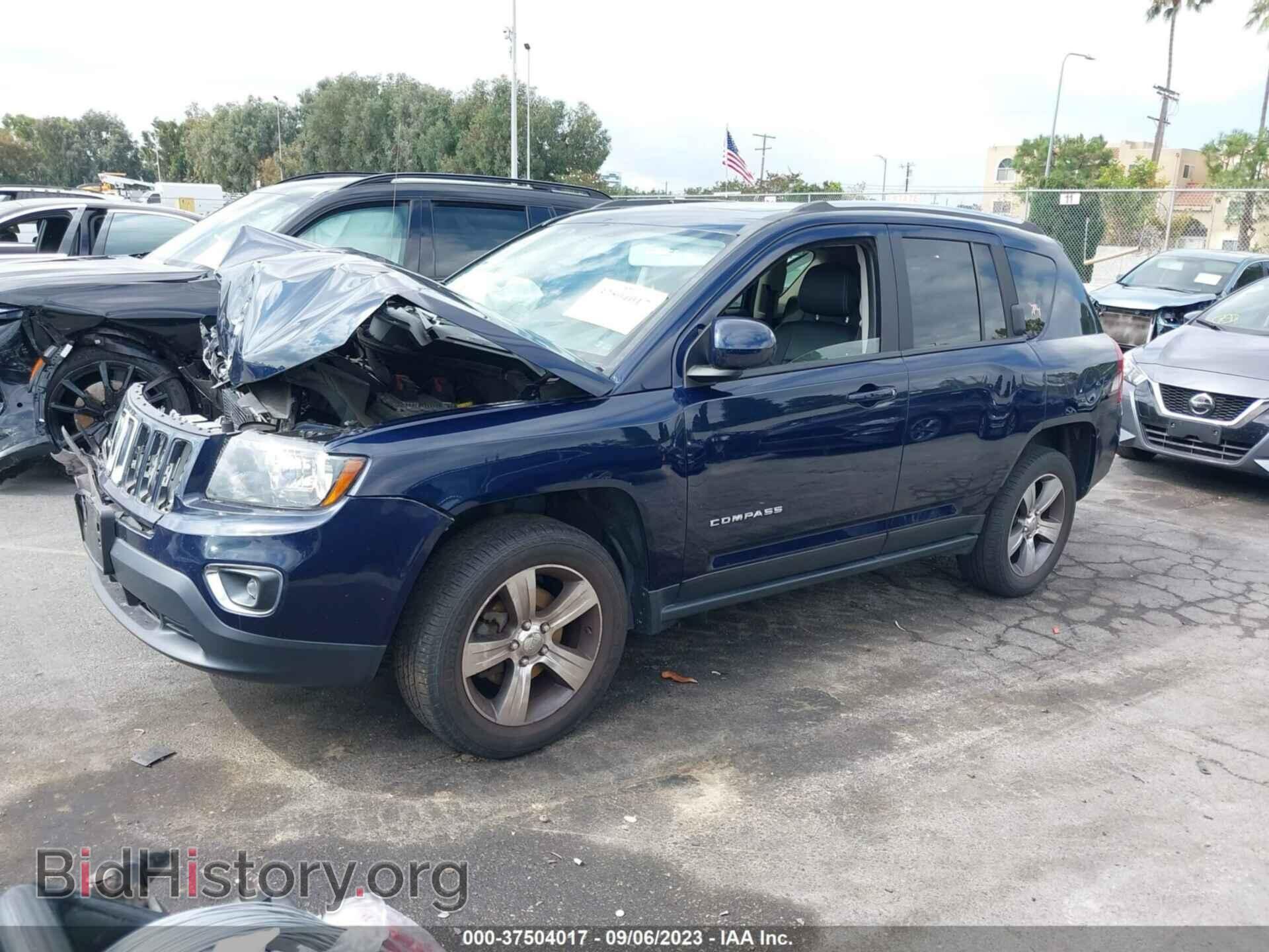 2016 JEEP COMPASS - VIN: 1C4NJDEB3GD795245 - Фото 2