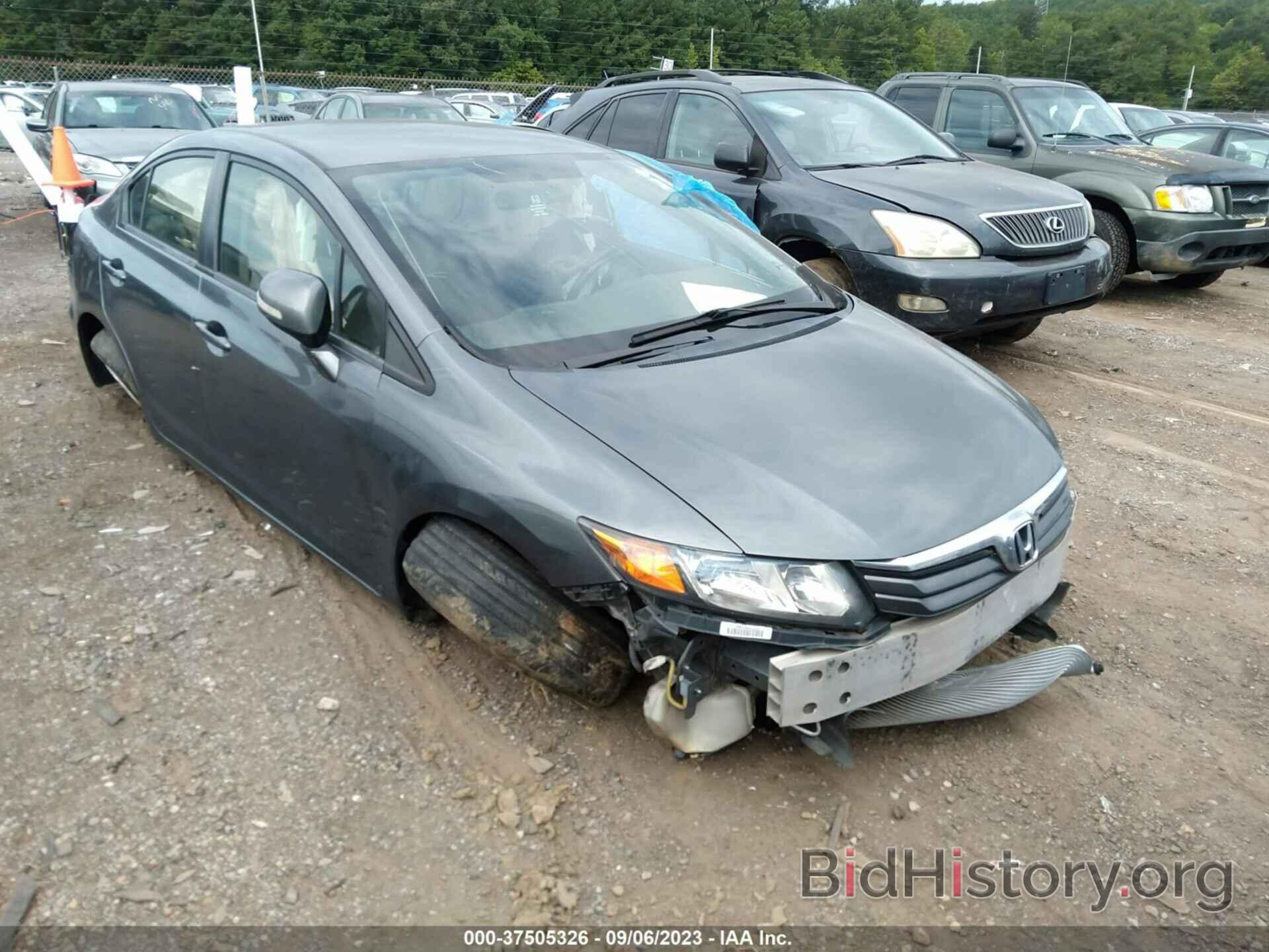 Photo JHMFB4F34CS006677 - HONDA CIVIC HYBRID 2012