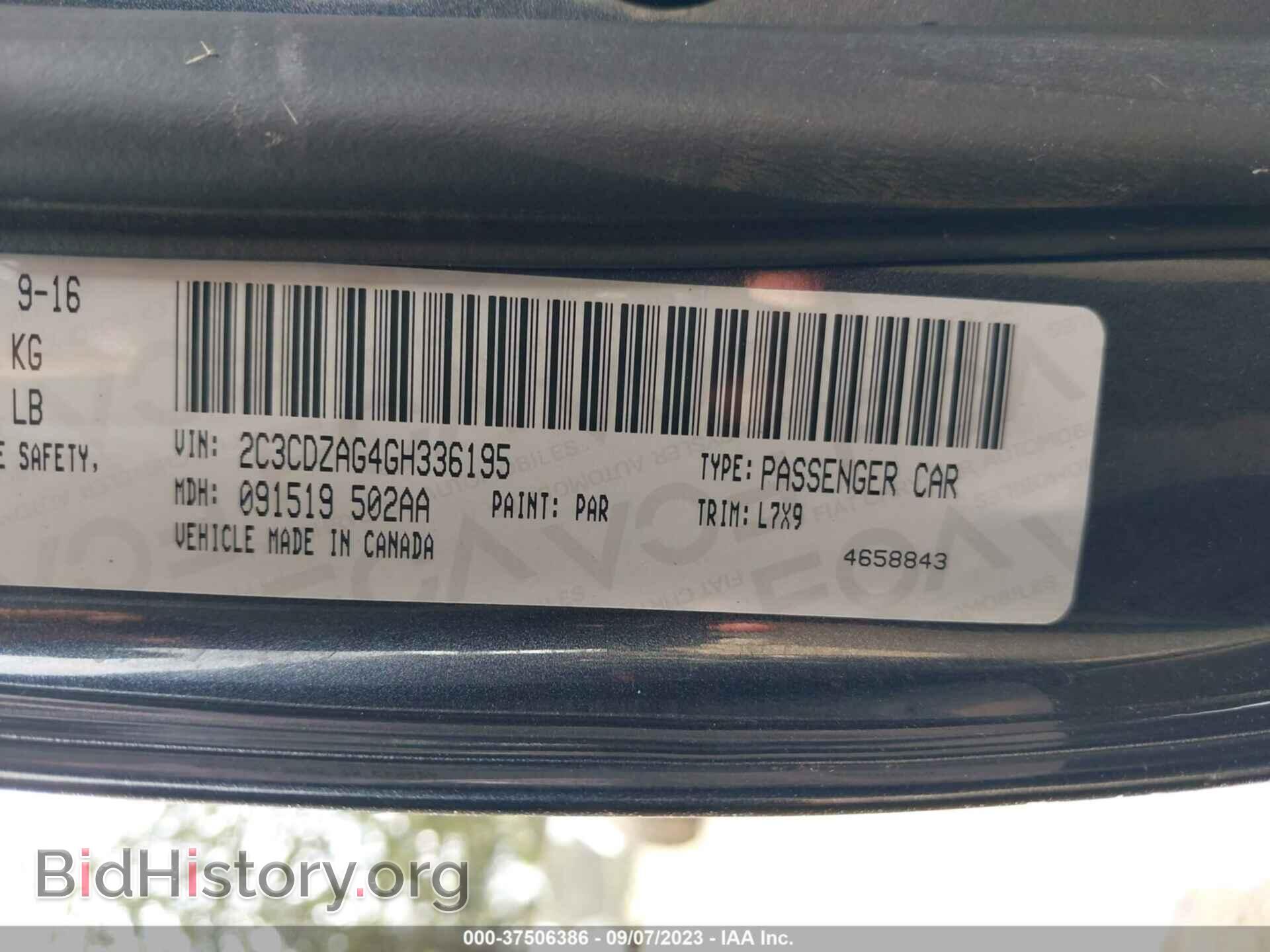 2016 DODGE CHALLENGER - VIN: 2C3CDZAG4GH336195 - Photo 9
