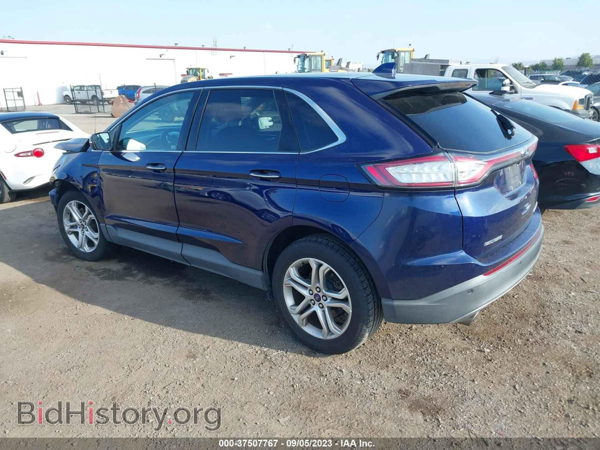 Report 2FMPK3K80GBB42477 FORD EDGE 2016 Blue Gasoline price and