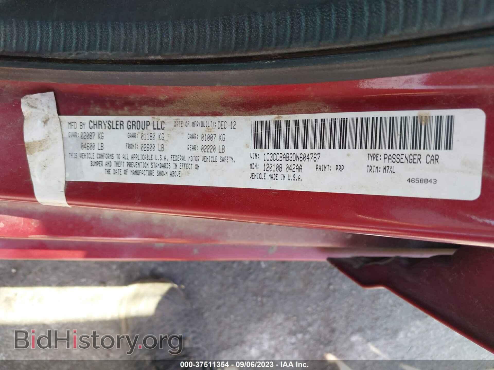2013 CHRYSLER 200 - VIN: 1C3CCBAB3DN604767 - Photo 9