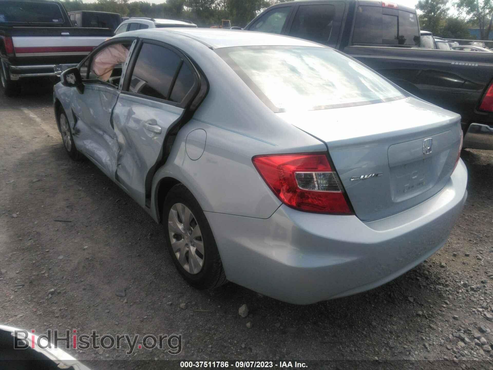 2012 HONDA CIVIC - VIN: 19XFB2F56CE063697 - Фото 3