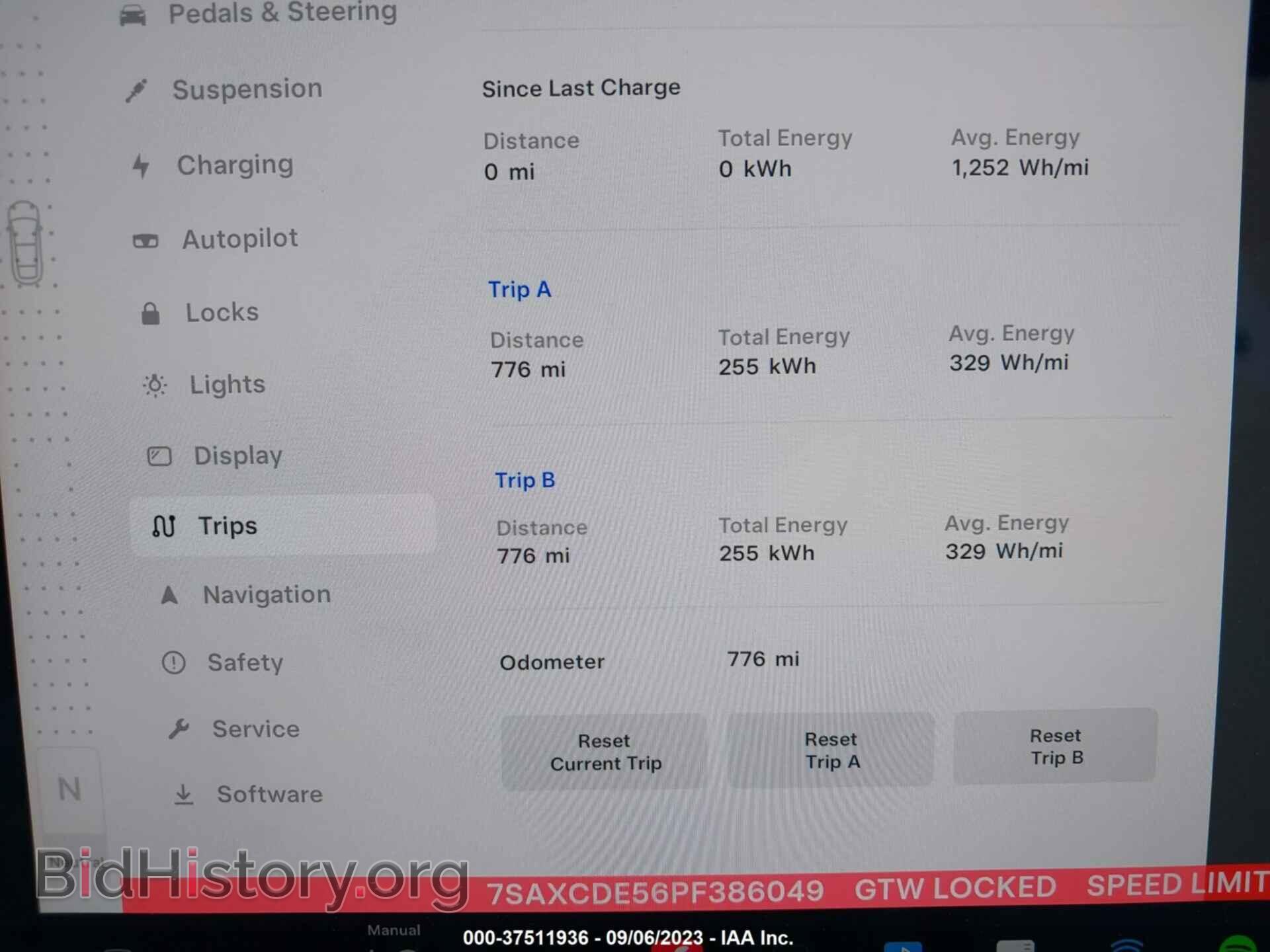 2023 TESLA MODEL X - VIN: 7SAXCDE56PF386049 - Photo 7