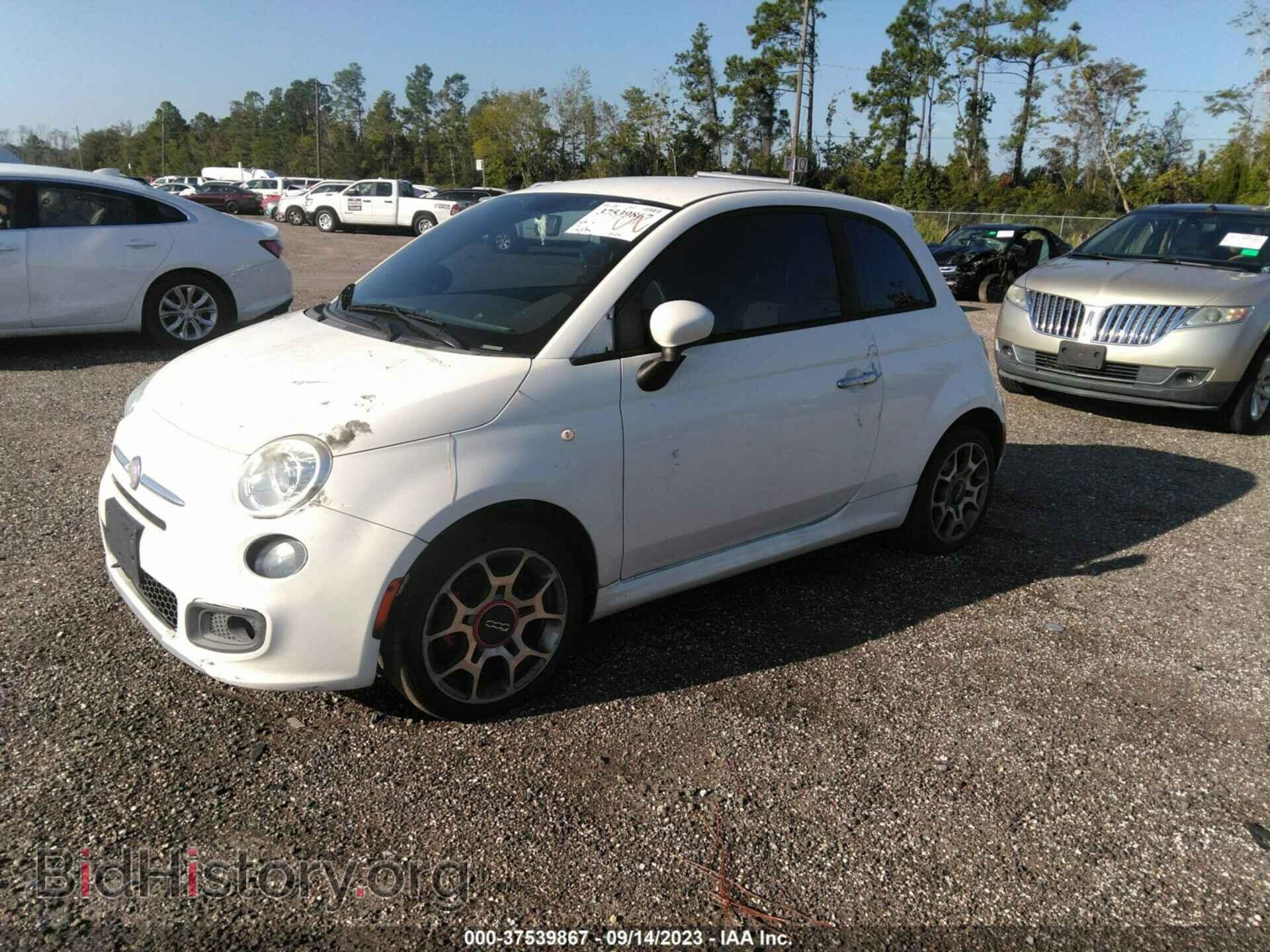 2012 FIAT 500 - VIN: 3C3CFFBRXCT357904 - Фото 2