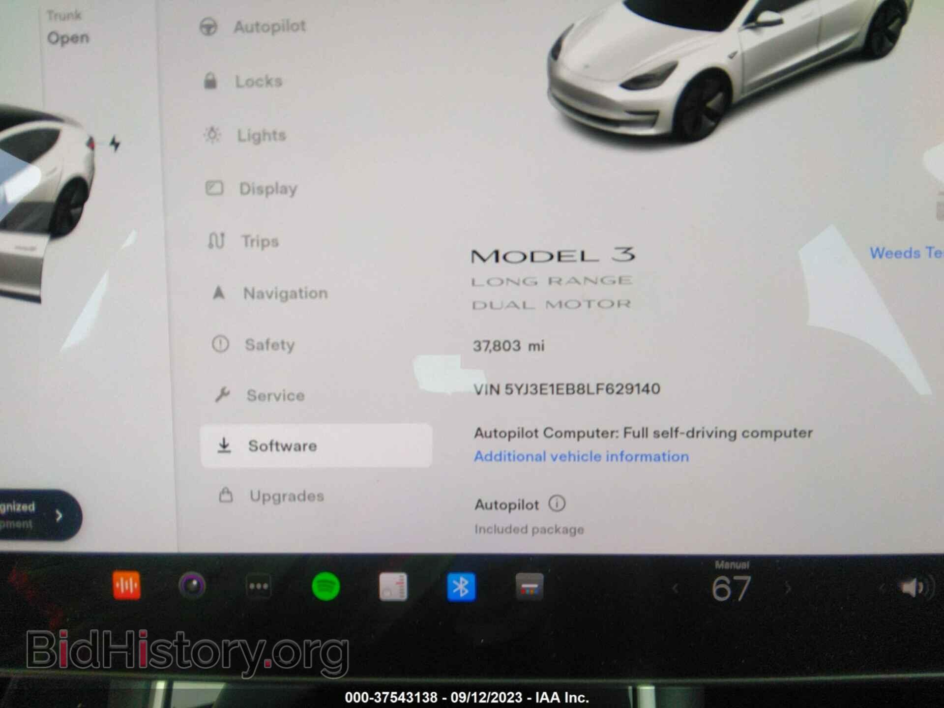 2020 TESLA MODEL 3 - VIN: 5YJ3E1EB8LF629140 - Фото 7