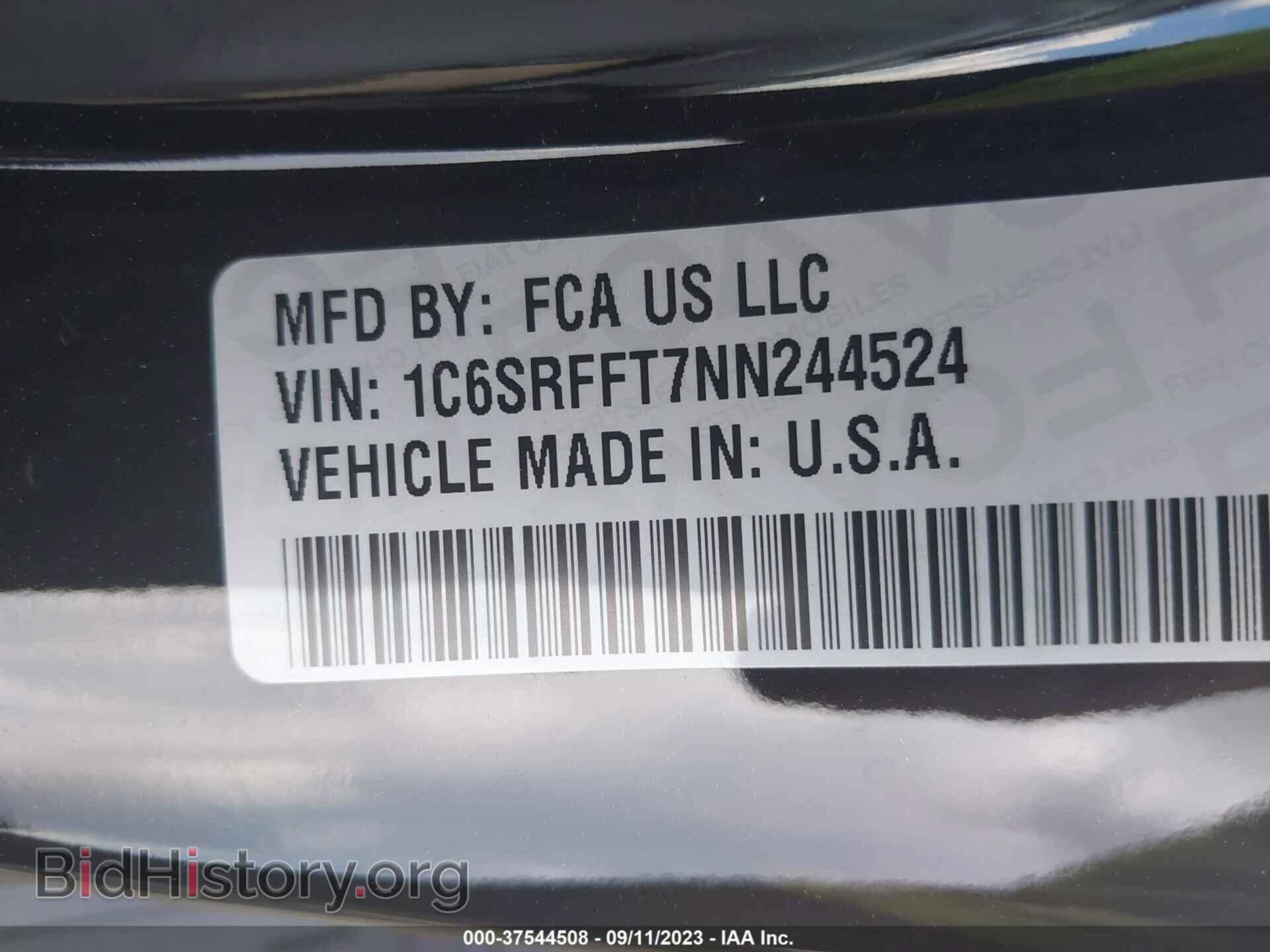 2022 RAM 1500 - VIN: 1C6SRFFT7NN244524 - Фото 9
