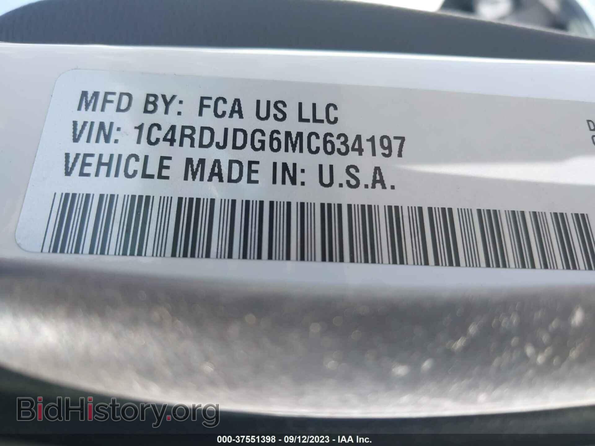2021 DODGE DURANGO - VIN: 1C4RDJDG6MC634197 - Photo 9