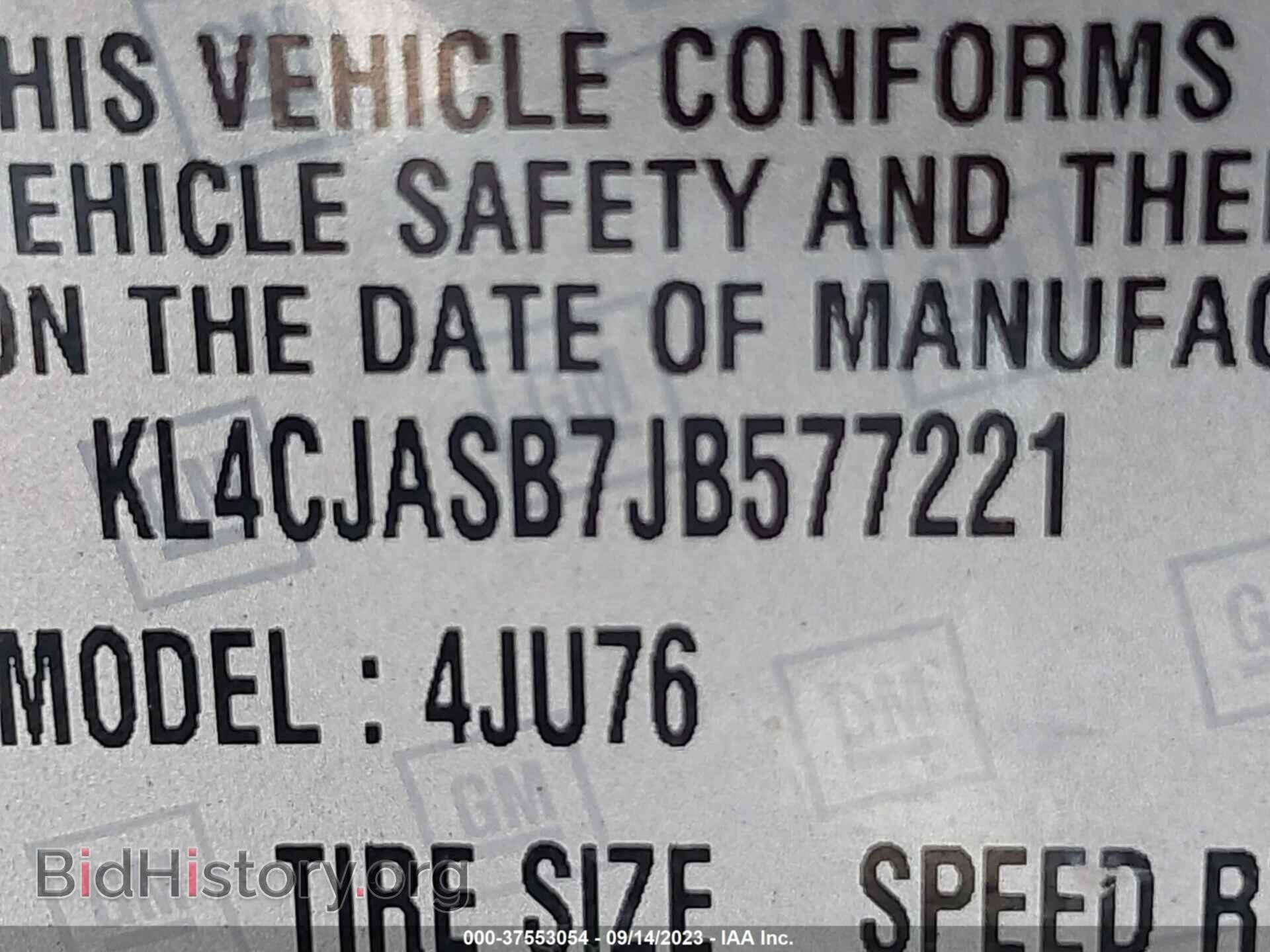 2018 BUICK ENCORE - VIN: KL4CJASB7JB577221 - Photo 9