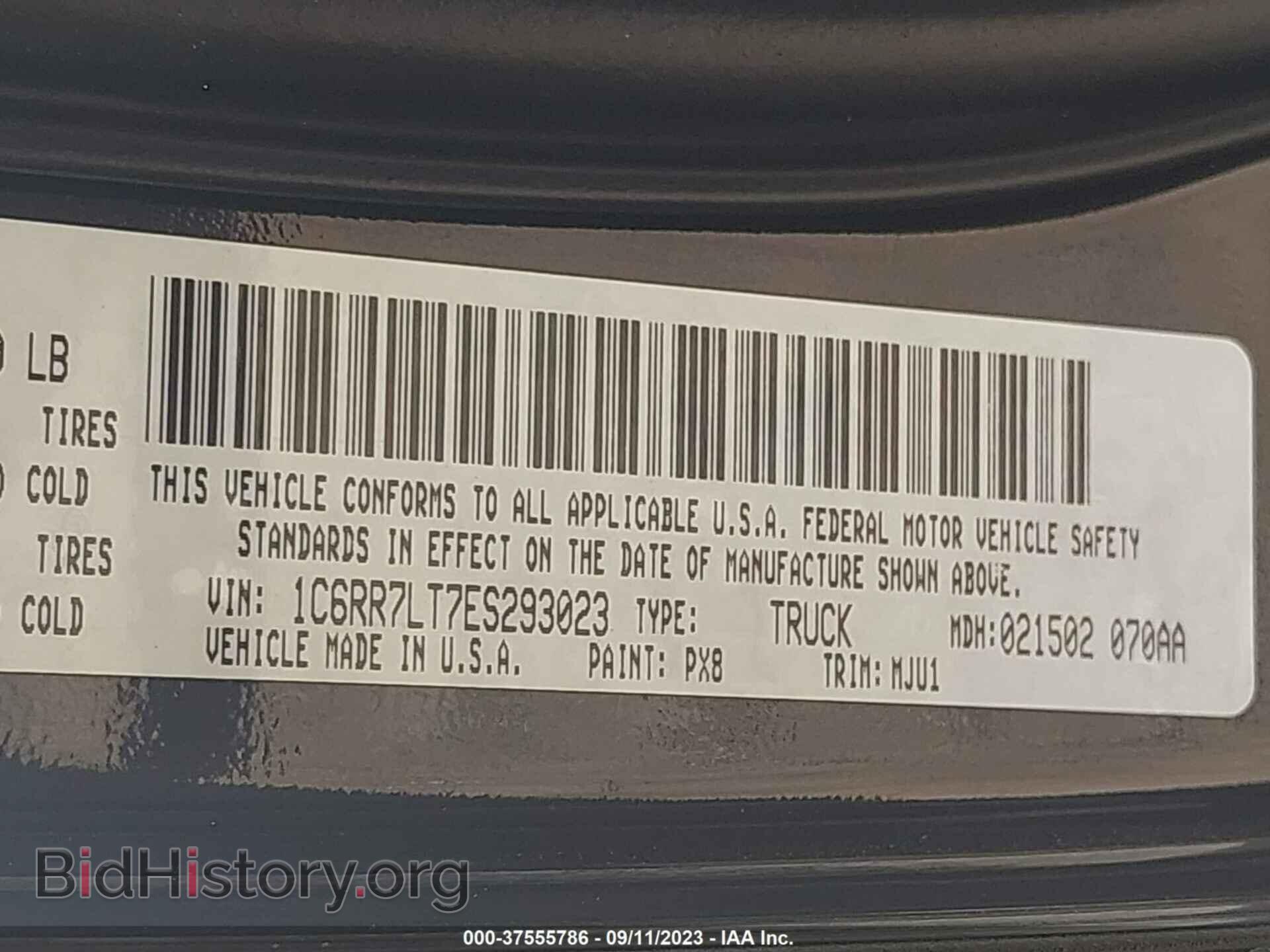 2014 RAM 1500 - VIN: 1C6RR7LT7ES293023 - Фото 9