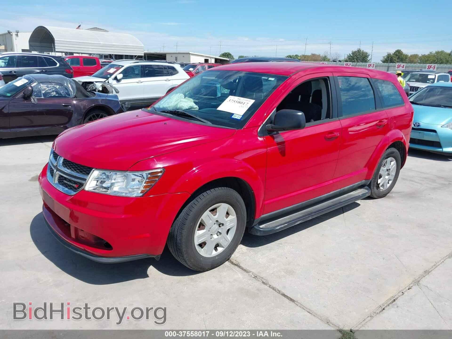 2012 DODGE JOURNEY - VIN: 3C4PDCAB0CT390108 - Фото 2