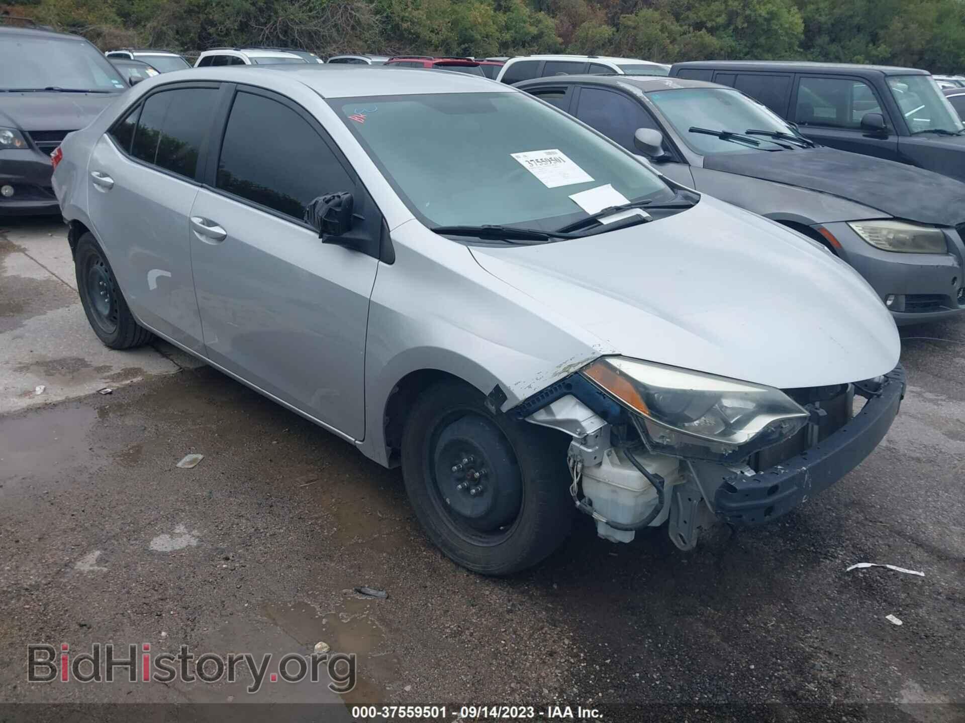 Photo 2T1BURHE2FC466576 - TOYOTA COROLLA 2015