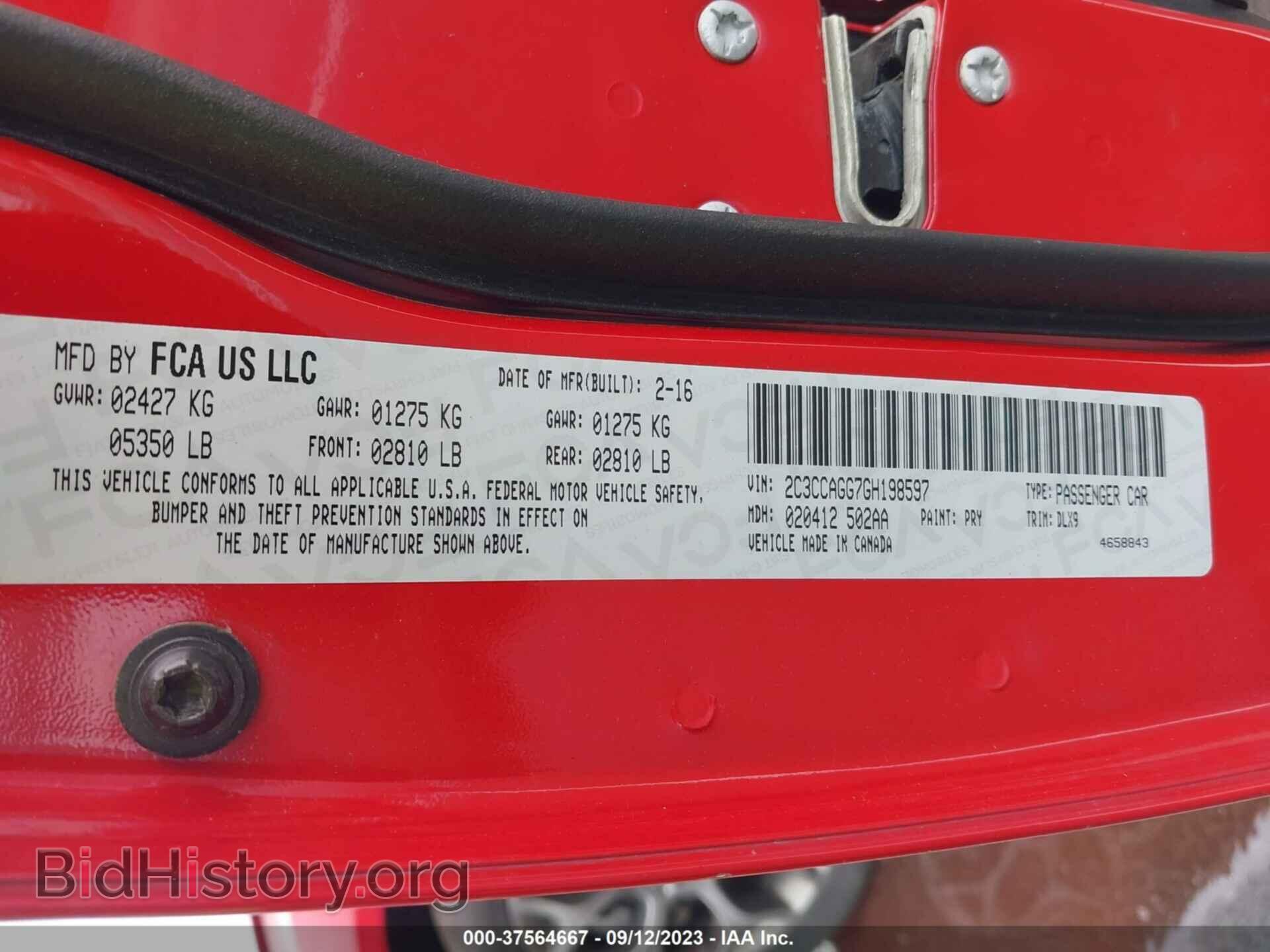 2016 CHRYSLER 300 - VIN: 2C3CCAGG7GH198597 - Photo 9