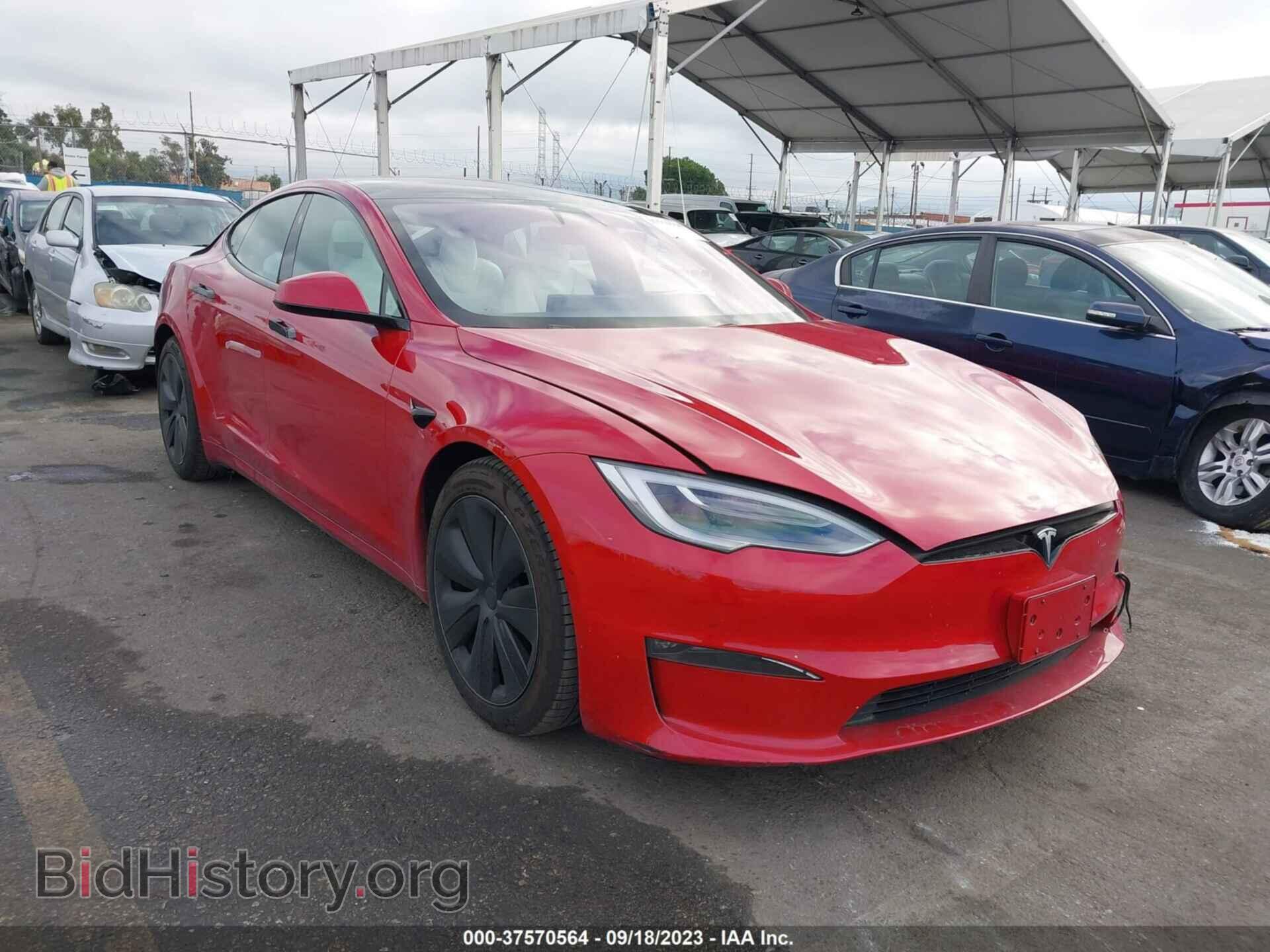 Photo 5YJSA1E56NF468520 - TESLA MODEL S 2022