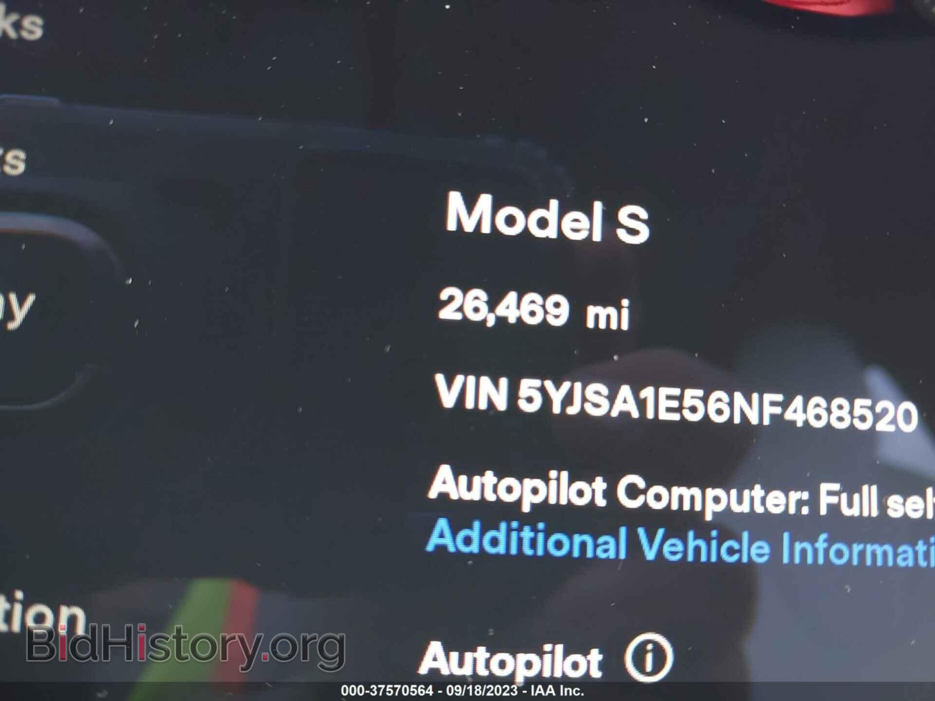 2022 TESLA MODEL S - VIN: 5YJSA1E56NF468520 - Photo 15