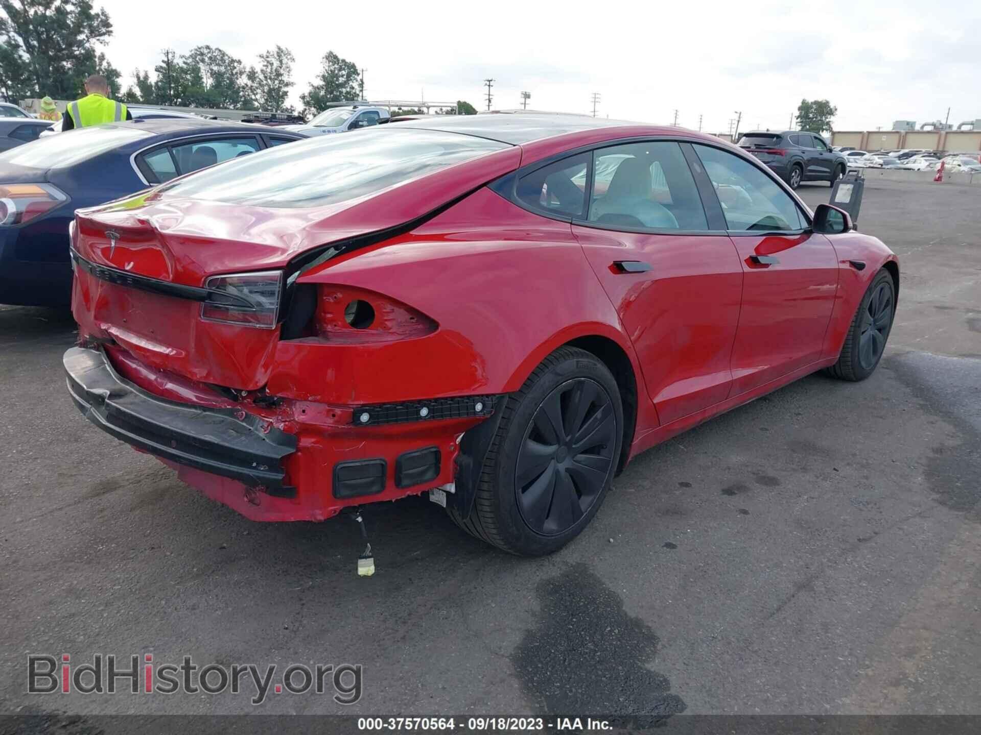 2022 TESLA MODEL S - VIN: 5YJSA1E56NF468520 - Photo 4