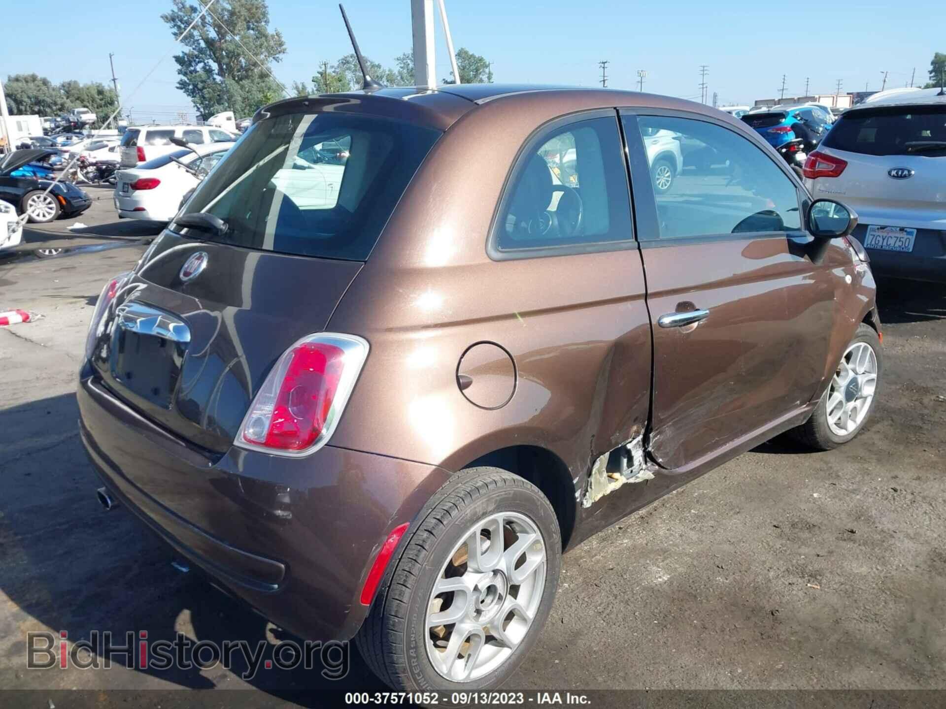 2015 FIAT 500 - VIN: 3C3CFFAR0FT609777 - Фото 4