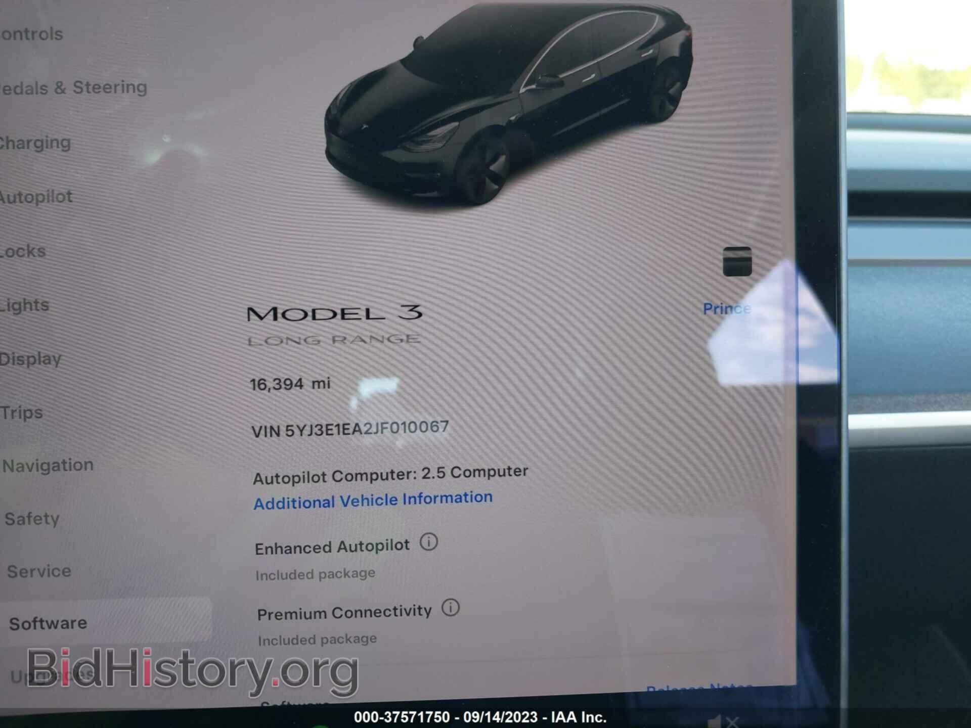 2018 TESLA MODEL 3 - VIN: 5YJ3E1EA2JF010067 - Photo 7
